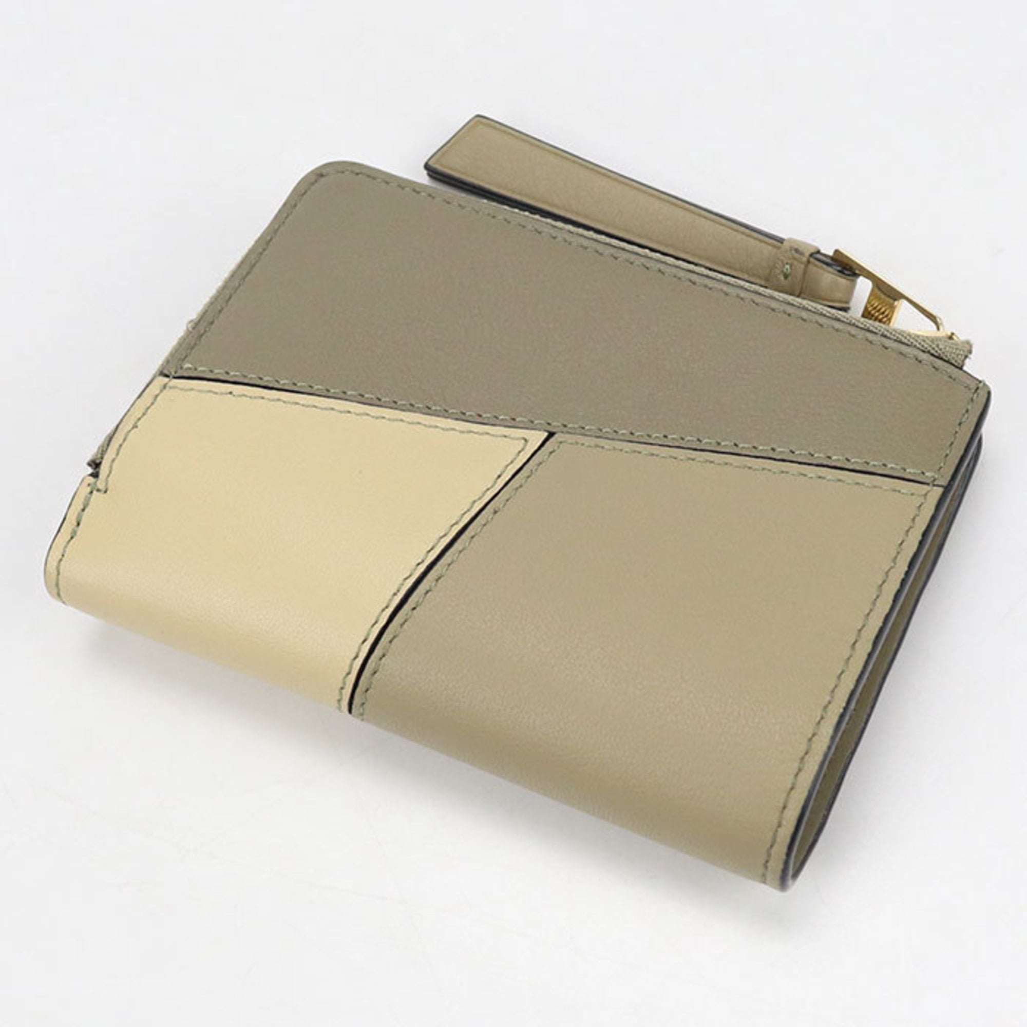 Loewe Khaki Leather Wallet (Bi-Fold) (Pre-Owned)