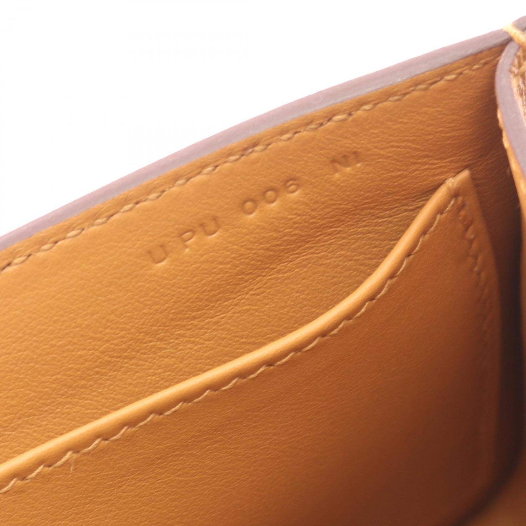 Hermes Brown Chevre Leather Leather Handbag Shoulder Bag (Pre-Owned)