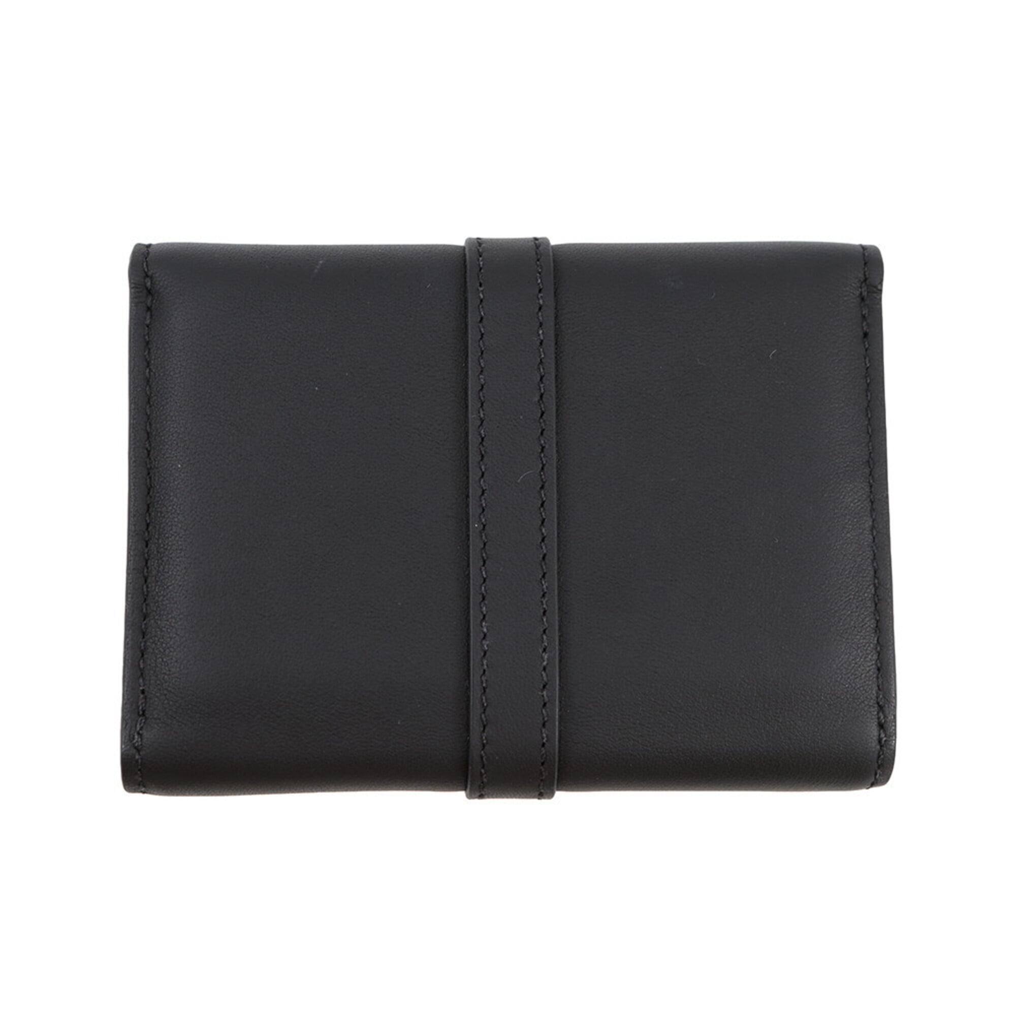Hermes Kara Black Swift Leather Coin Purse/Coin Case (Pre-Owned)