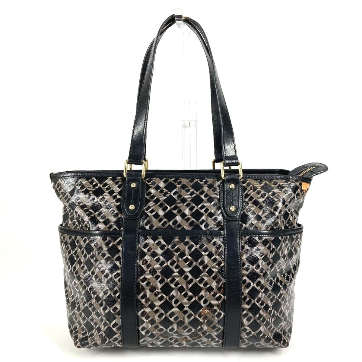 Bally Black Pvc Tote Bag (Pre-Owned)