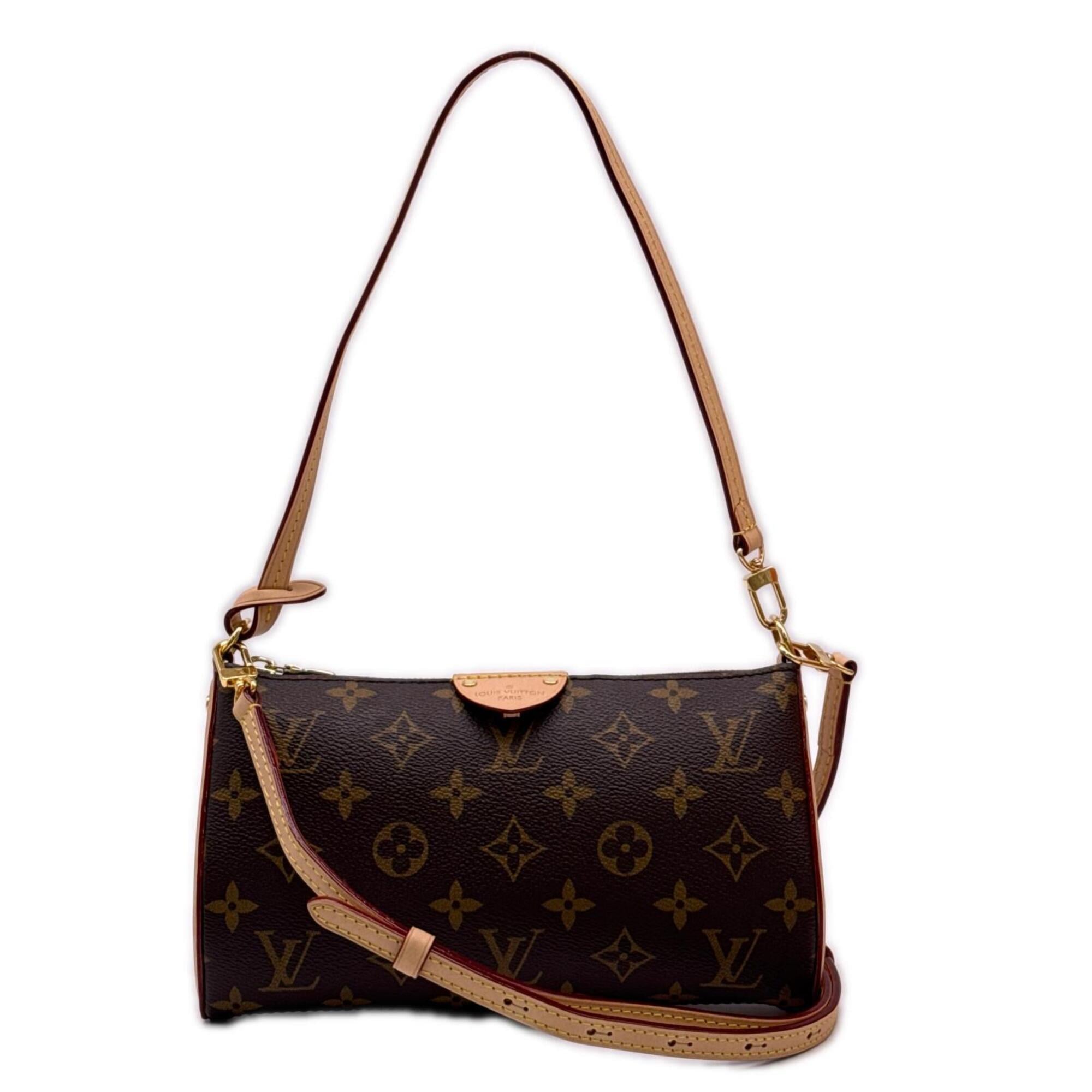 Louis Vuitton Beige Brown Monogram Monogram Handbag Pochette (Pre-Owned)