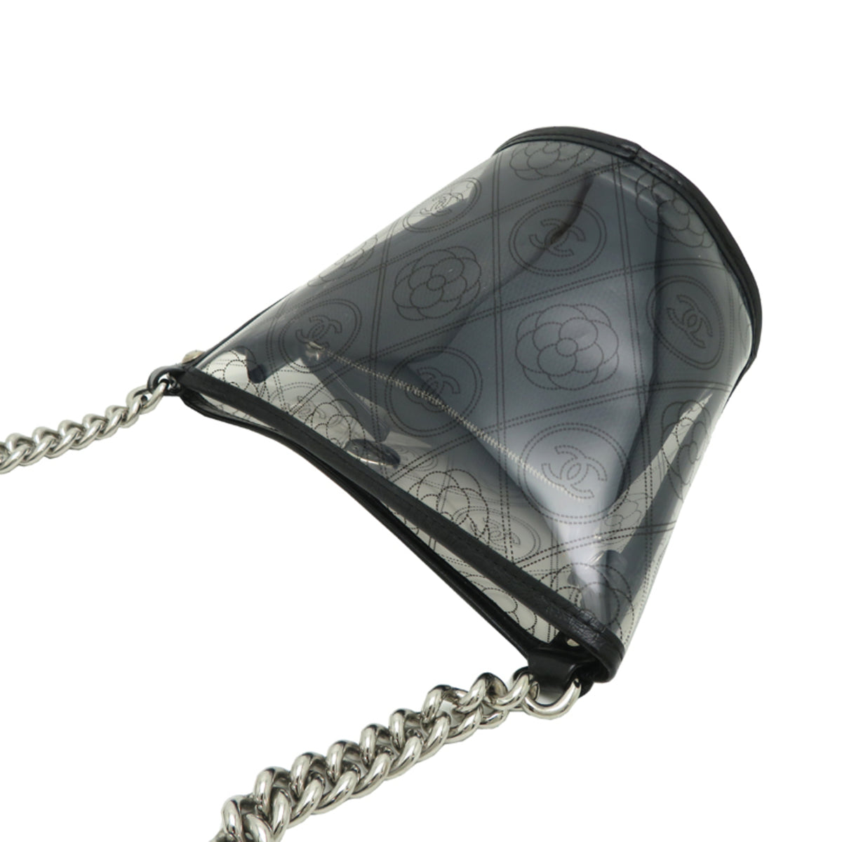 Chanel Black Vinyl Shoulder Bag (Pre-Owned)