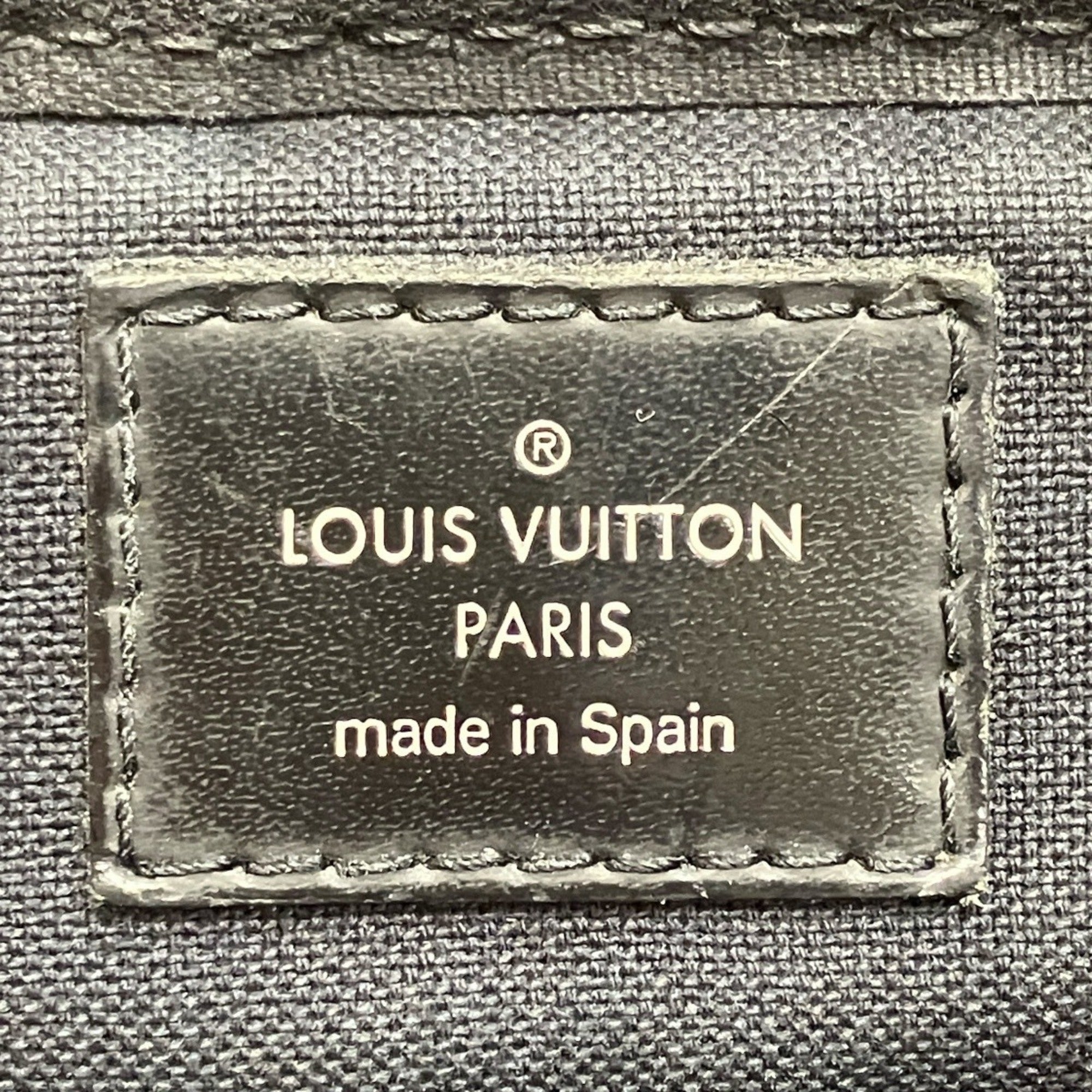 Louis Vuitton Black Gray Pvc Messenger Bag (Pre-Owned)