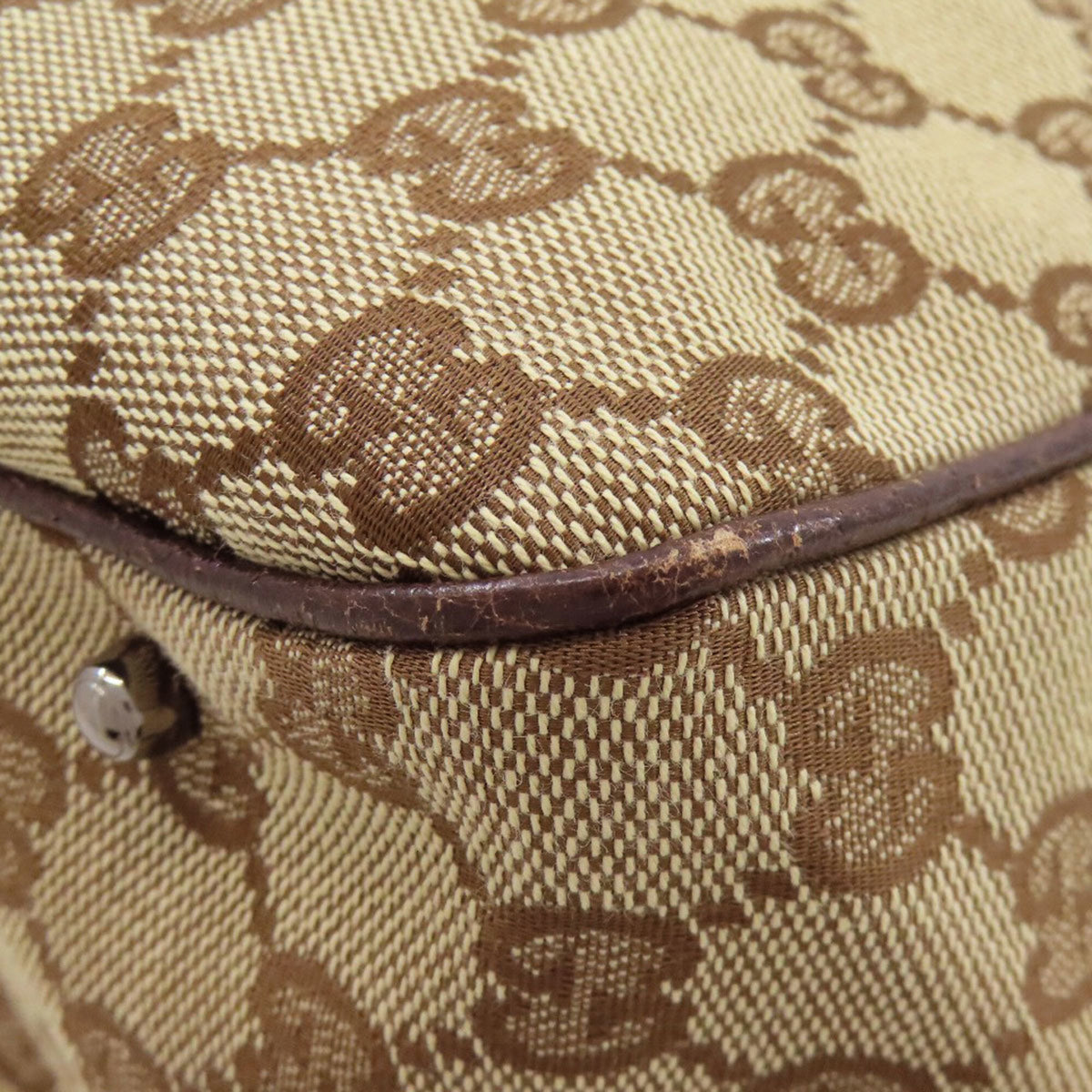 Gucci Brown Canvas Tote Bag (Pre-Owned)