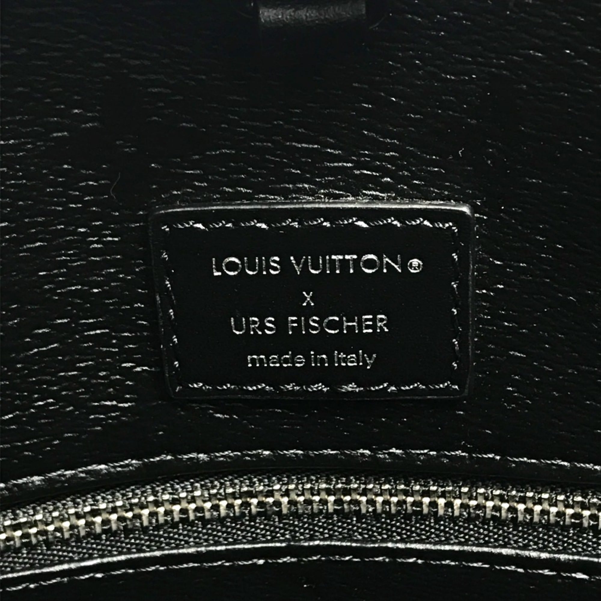 Louis Vuitton Black White Coated Canvas Handbag Tote Bag (Pre-Owned)
