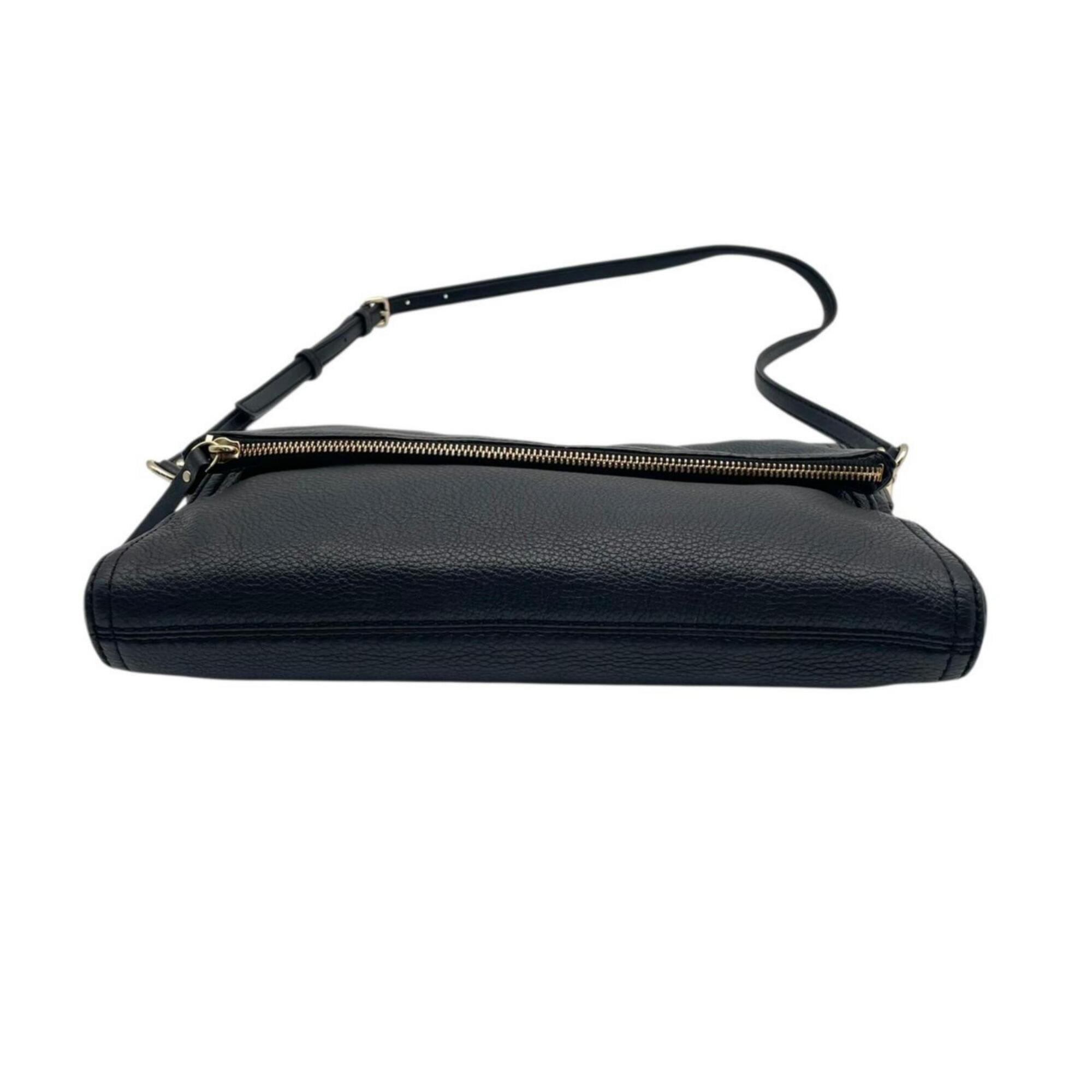 Kate Spade Black Leather Shoulder Bag (Pre-Owned)
