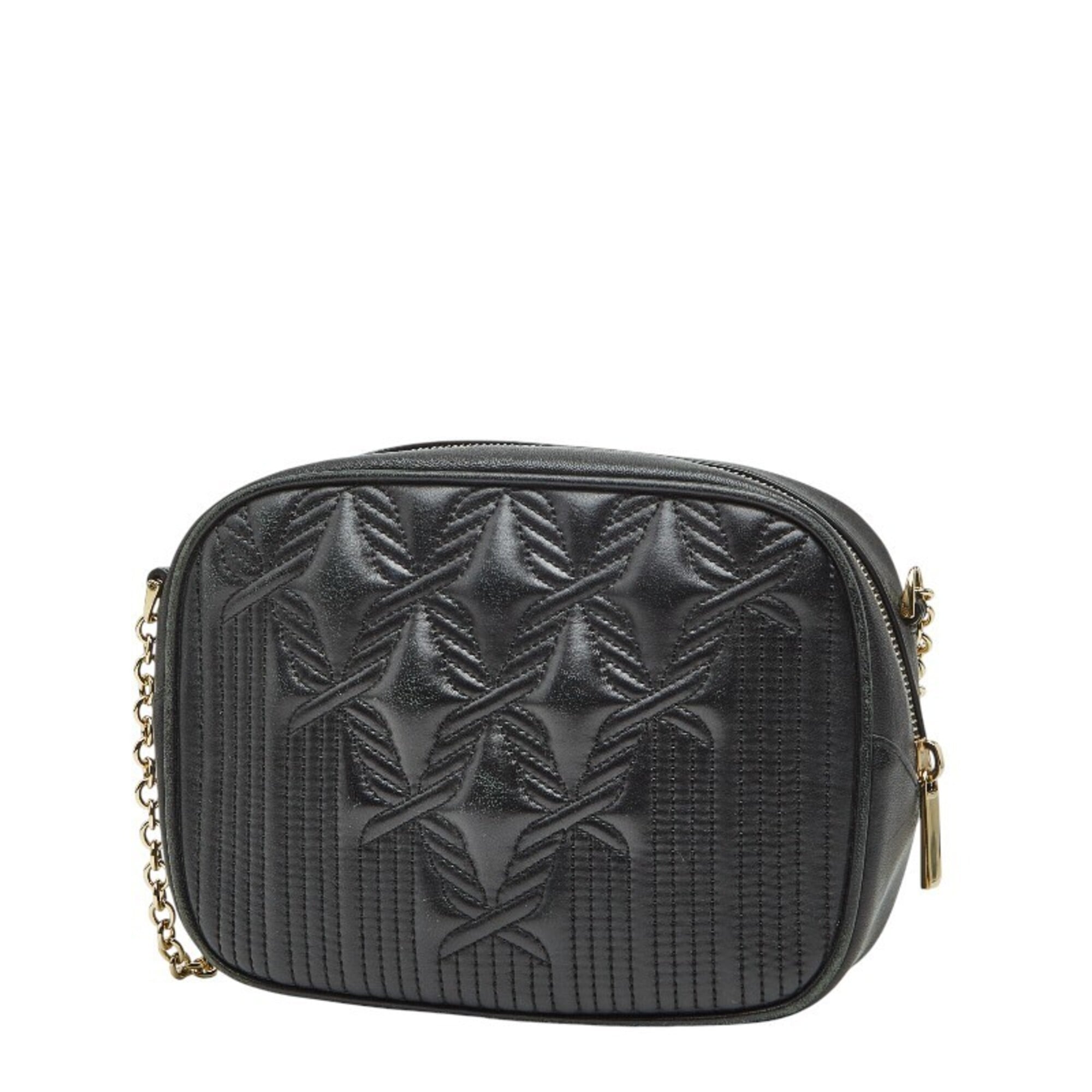 Bally Black Leather Shoulder Bag (Pre-Owned)