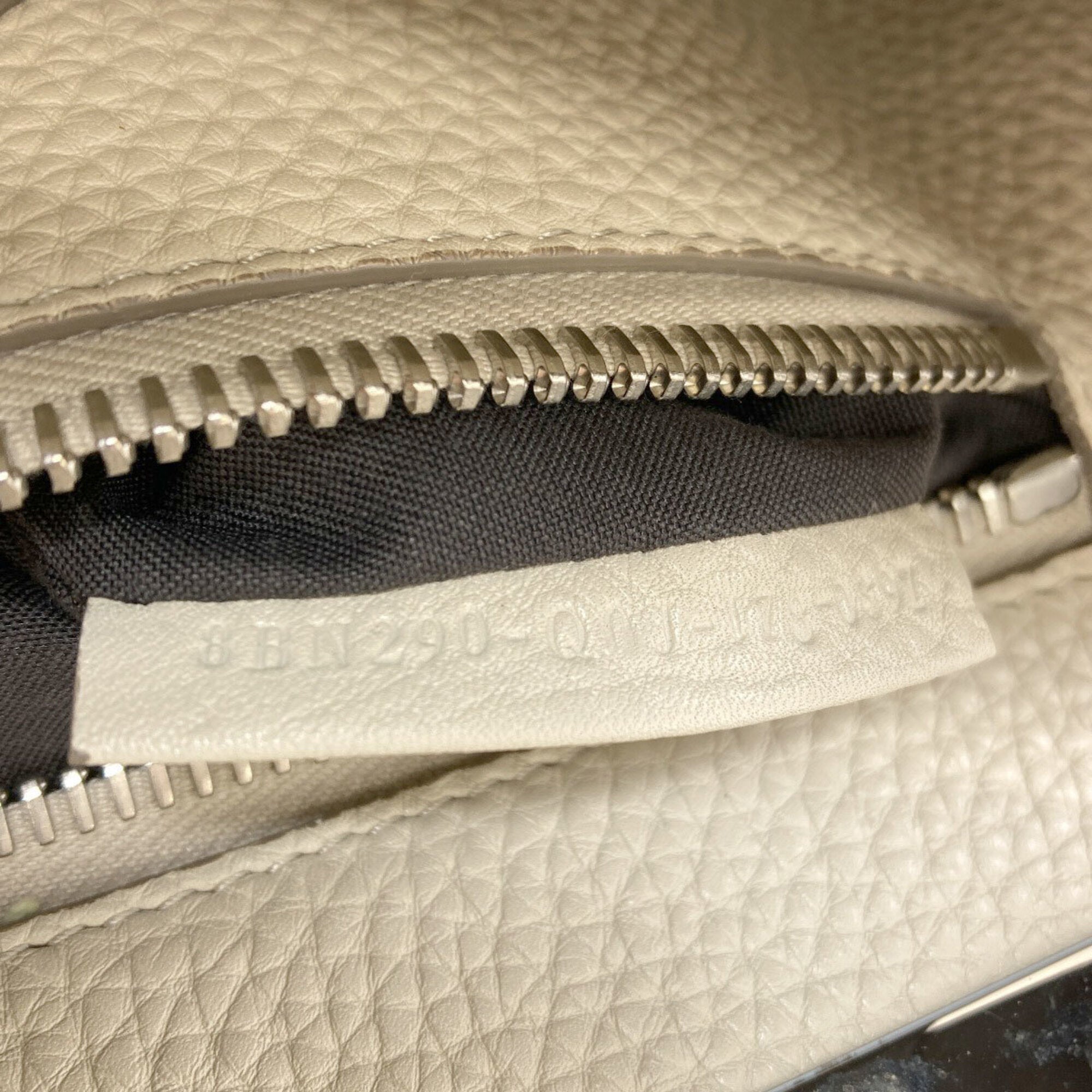Fendi Gray Leather Handbag (Pre-Owned)