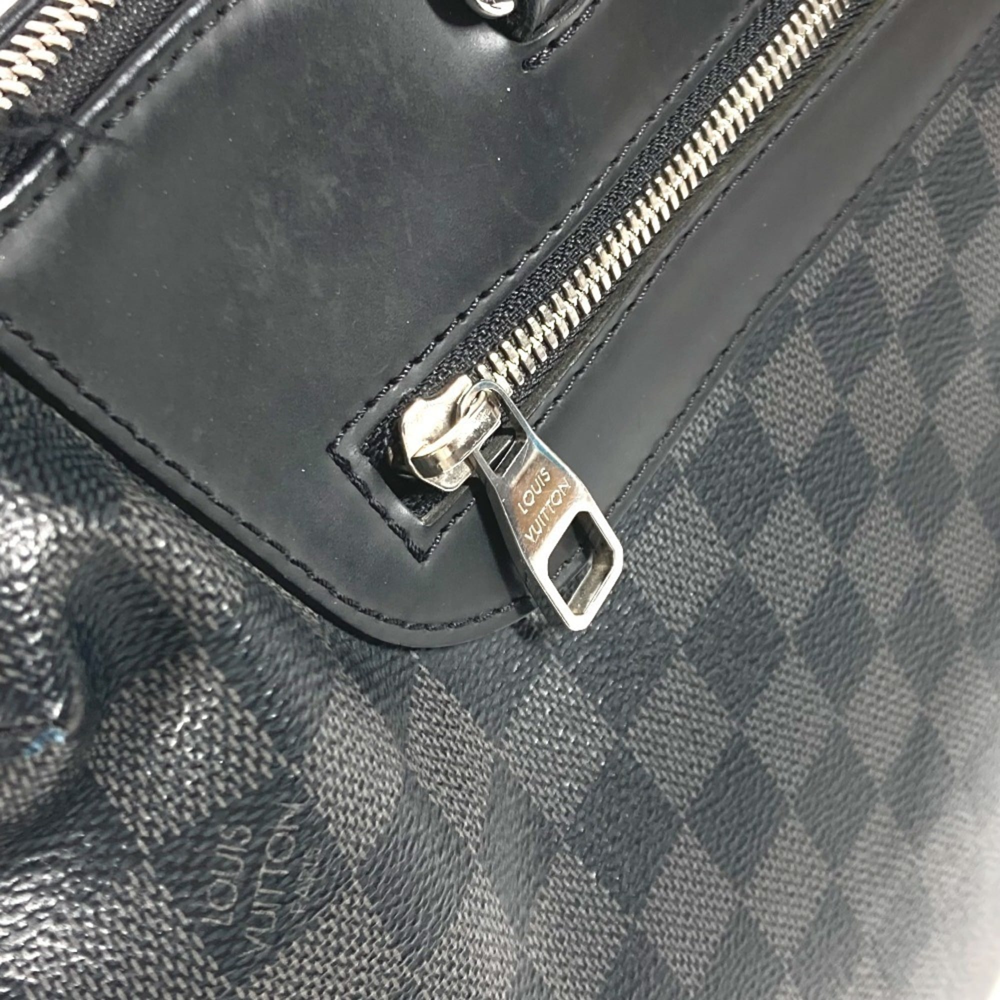 Louis Vuitton Black Damier Graphite Briefcase Shoulder Bag (Pre-Owned)