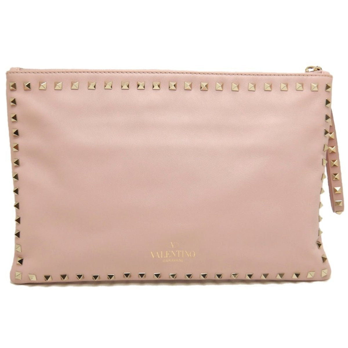 Valentino Pink Leather Clutch Bag (Pre-Owned)