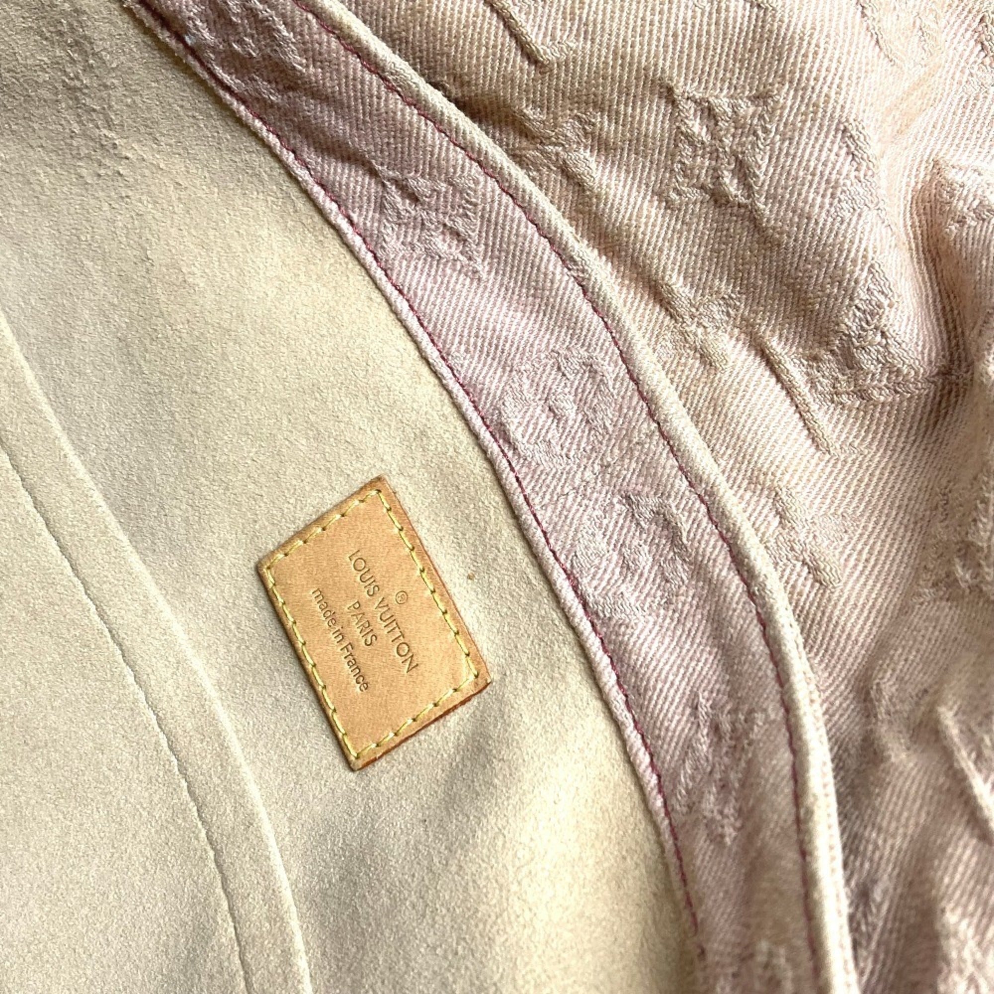 Louis Vuitton Monogram Denim Pink Rouge Fauviste Monogram Denim Shoulder Bag (Pre-Owned)