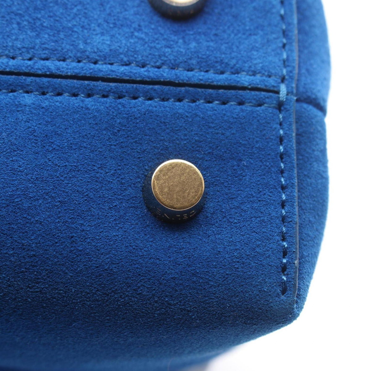 Celine Blue Suede Handbag (Pre-Owned)