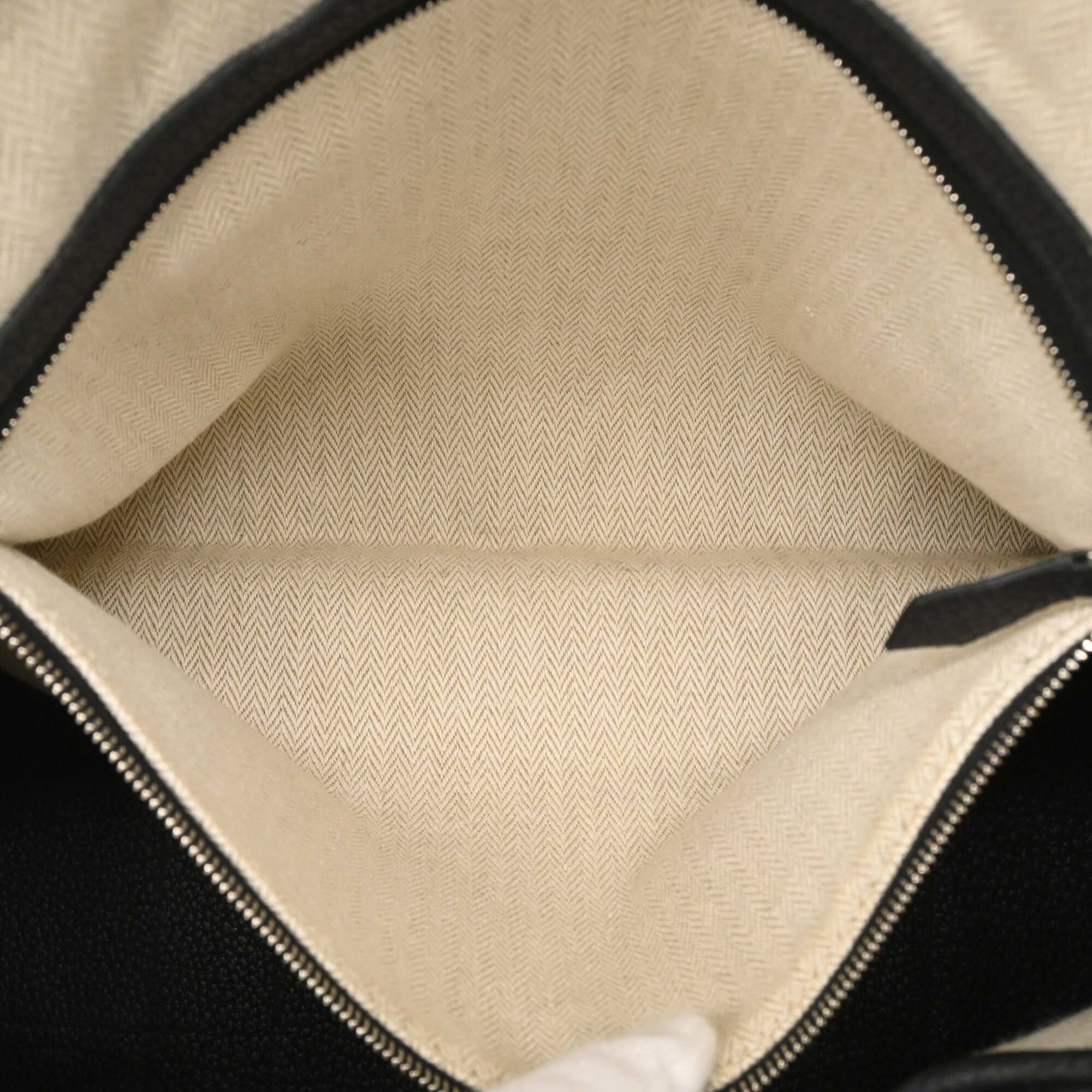 Hermes Garden Black Negonda Leather Handbag Tote Bag (Pre-Owned)
