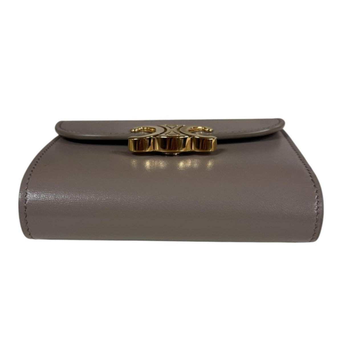 Celine Beige Leather Wallet (Tri-Fold) (Pre-Owned)