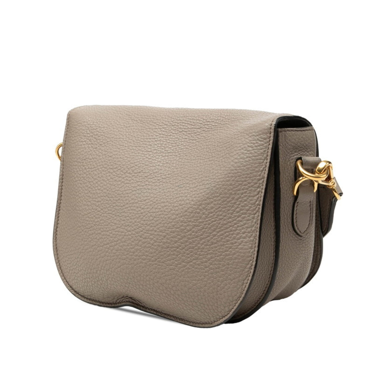 Prada Grayish Leather Shoulder Bag (Pre-Owned)
