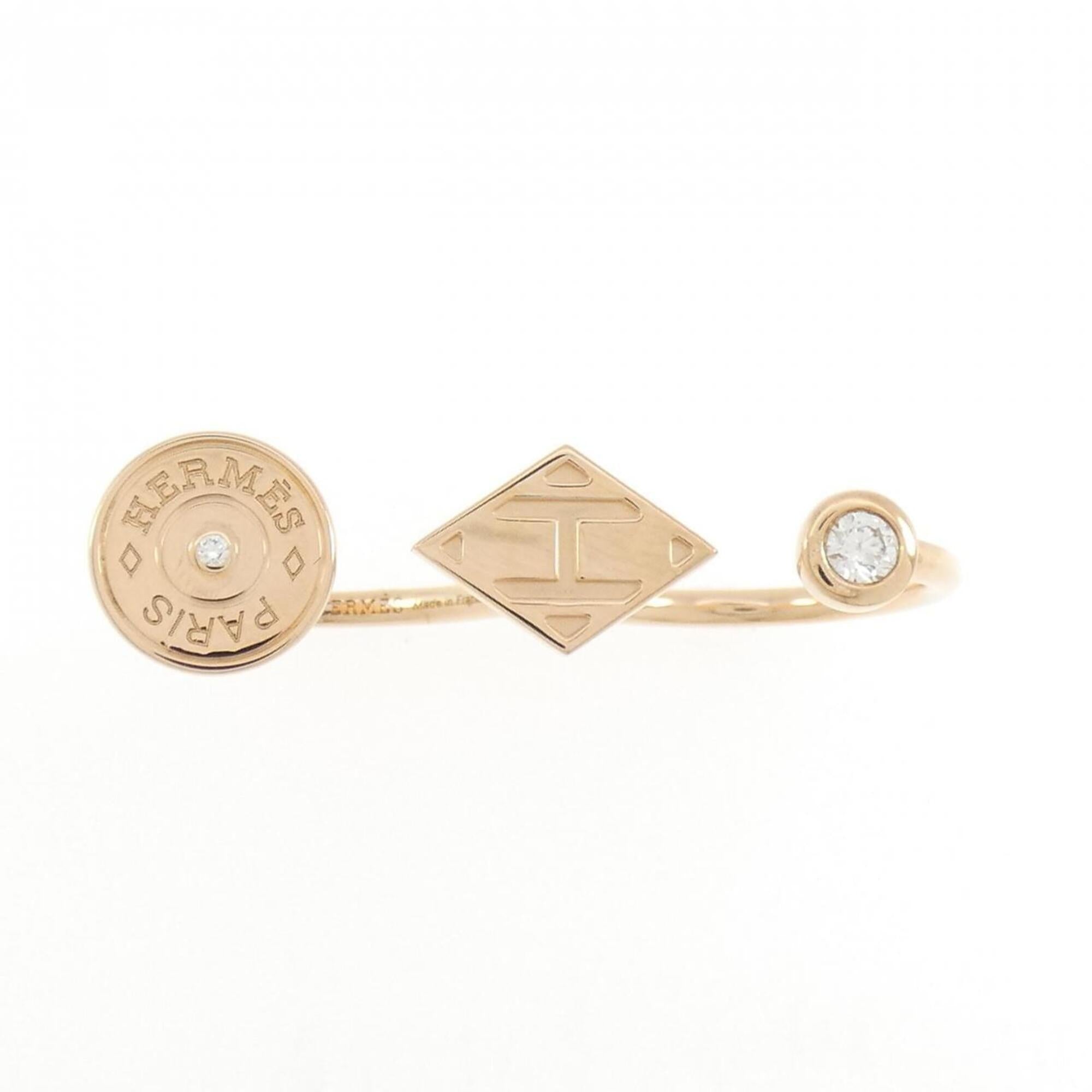 Hermes Pink Gold Pink Gold (18K) Band Ring (Pre-Owned)