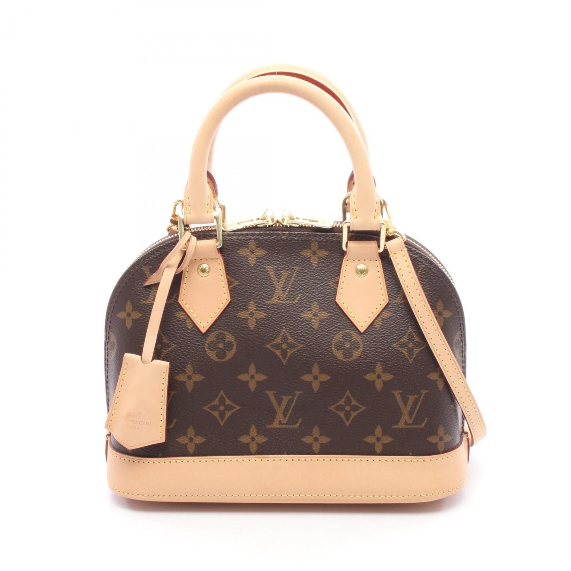 Louis Vuitton Brown Coated Canvas Leather Handbag (Pre-Owned)