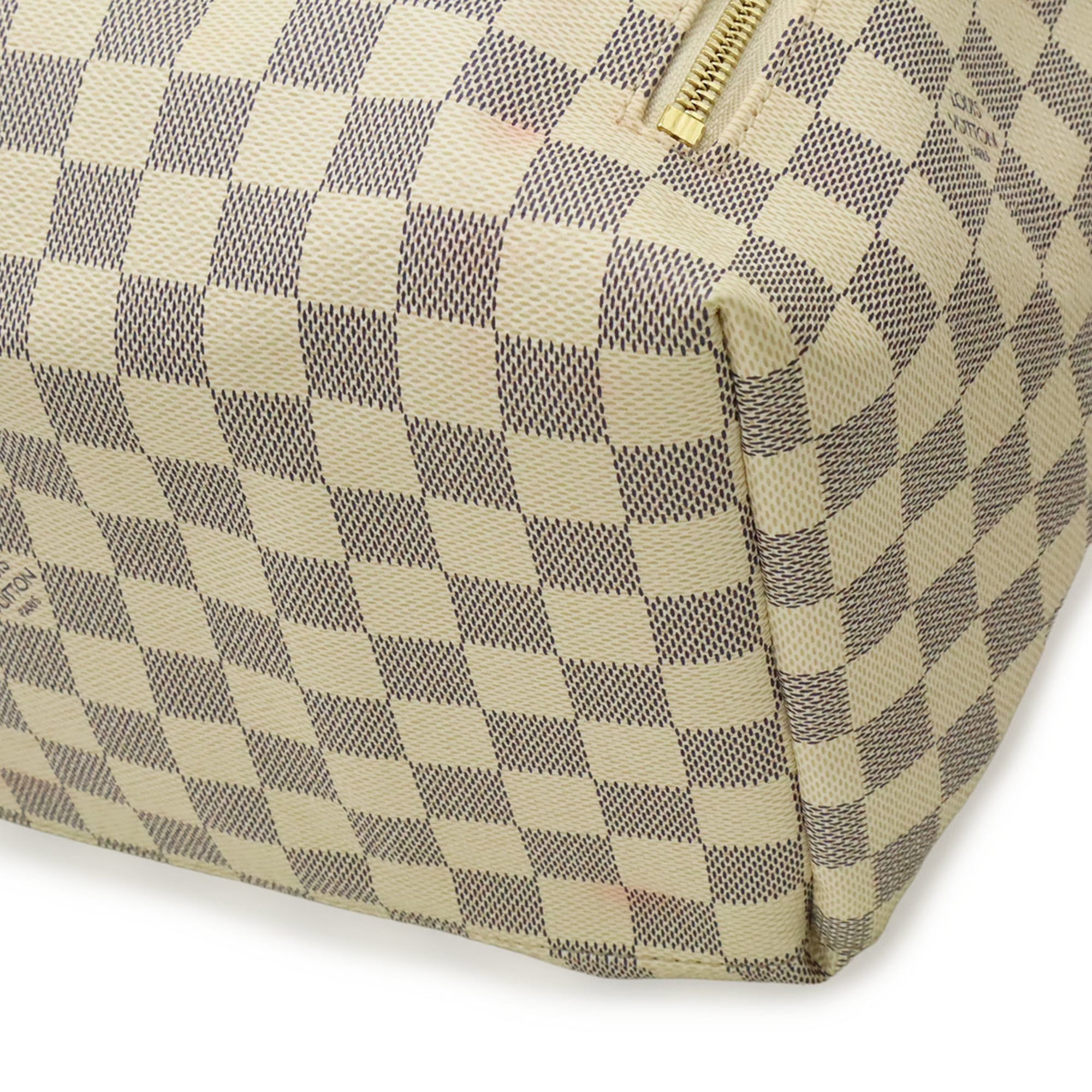 Louis Vuitton Damier Azur Ivory Damier Azur Canvas Pvc Backpack Shoulder Bag (Pre-Owned)