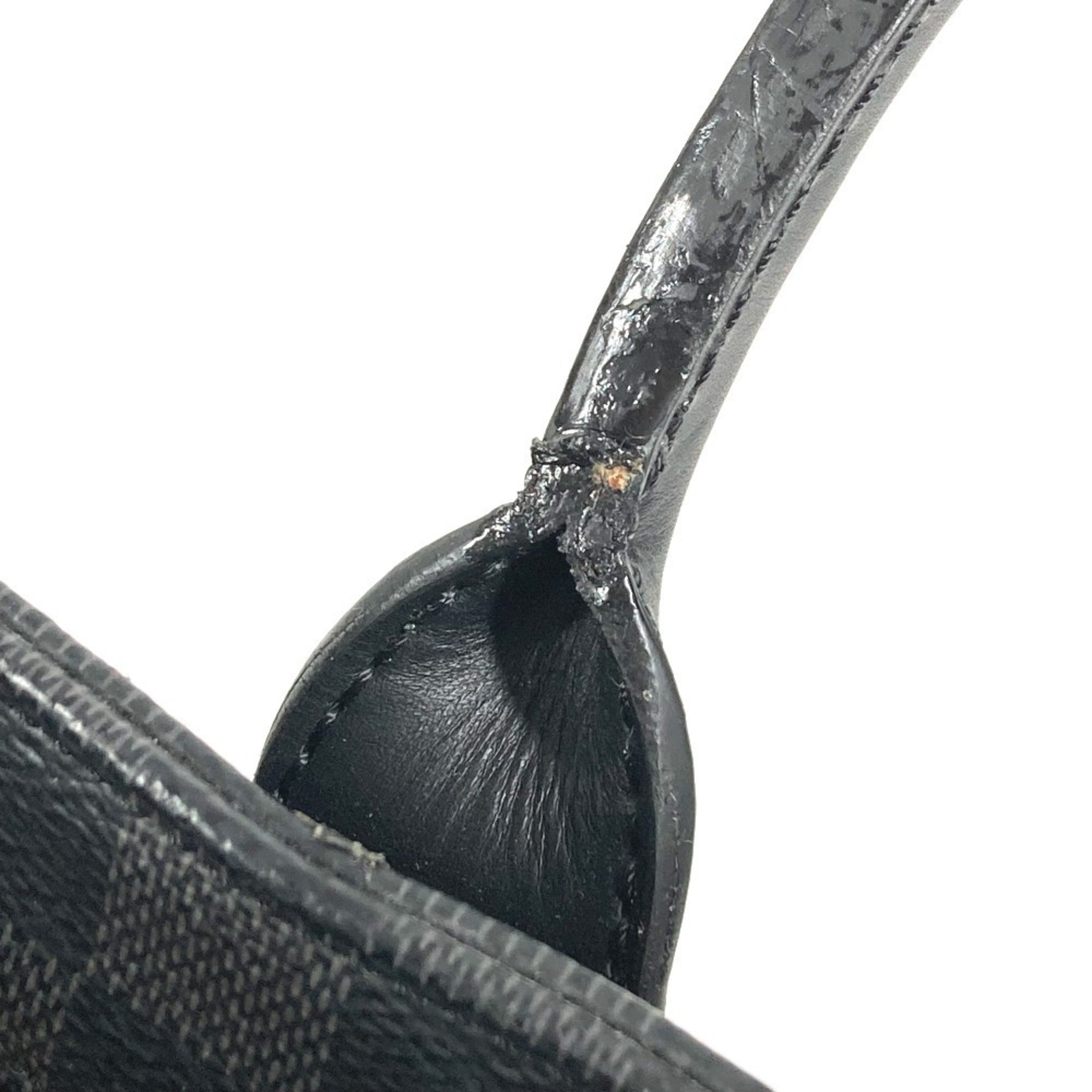 Louis Vuitton Black Damier Graphite Canvas Briefcase Handbag Shoulder Bag Tote Bag (Pre-Owned)
