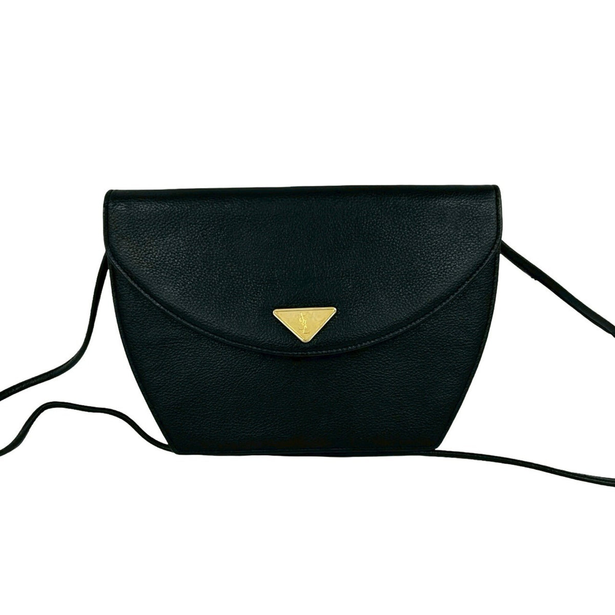 Yves Saint Laurent Black Leather Shoulder Bag (Pre-Owned)