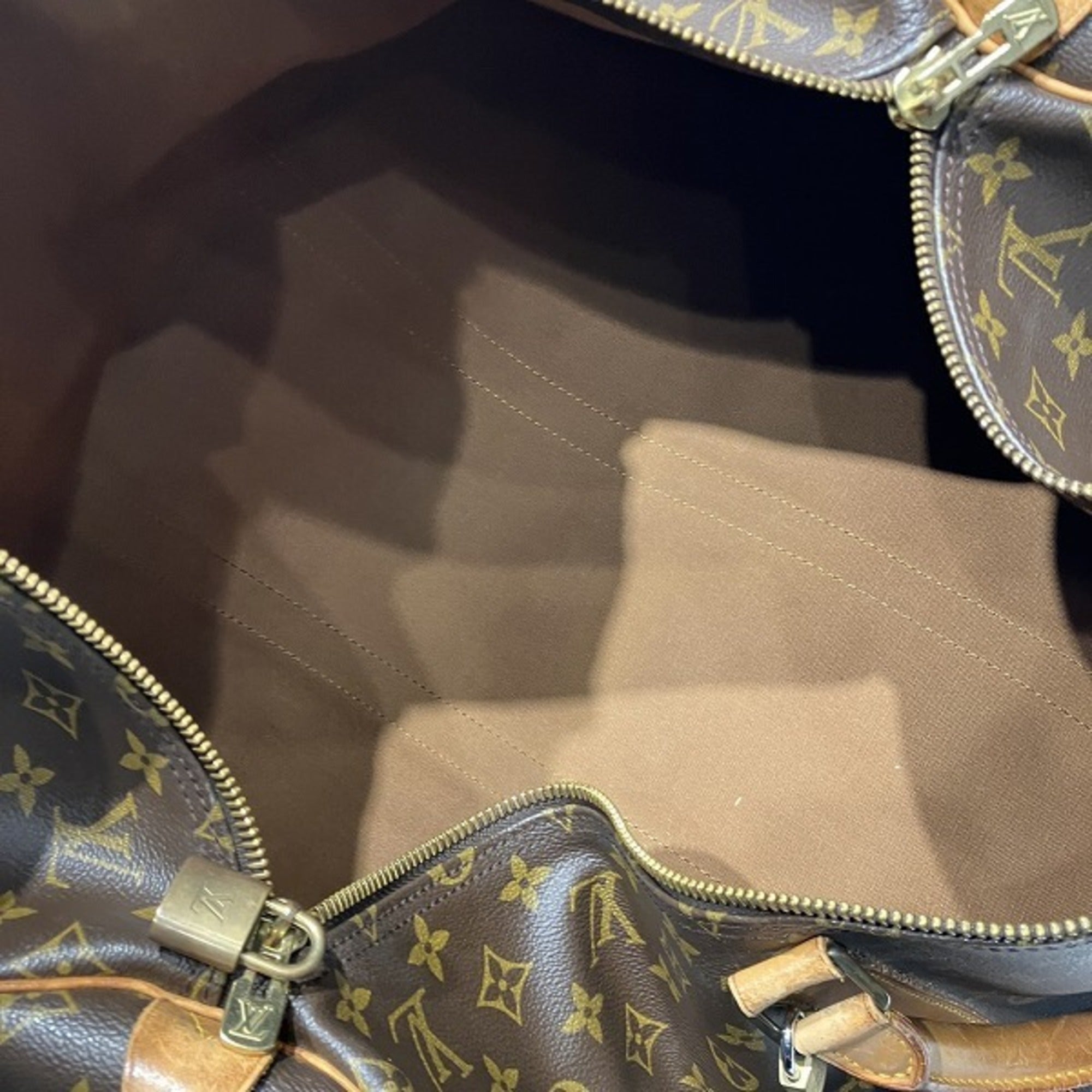 Louis Vuitton Brown Monogram Boston Bag Handbag (Pre-Owned)