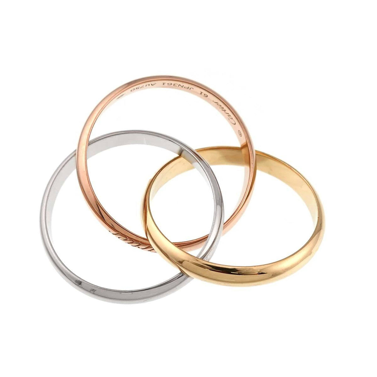 Cartier Trinity Yellow Gold (18K) Pink Gold (18K) White Gold (18K) Band Ring (Pre-Owned)