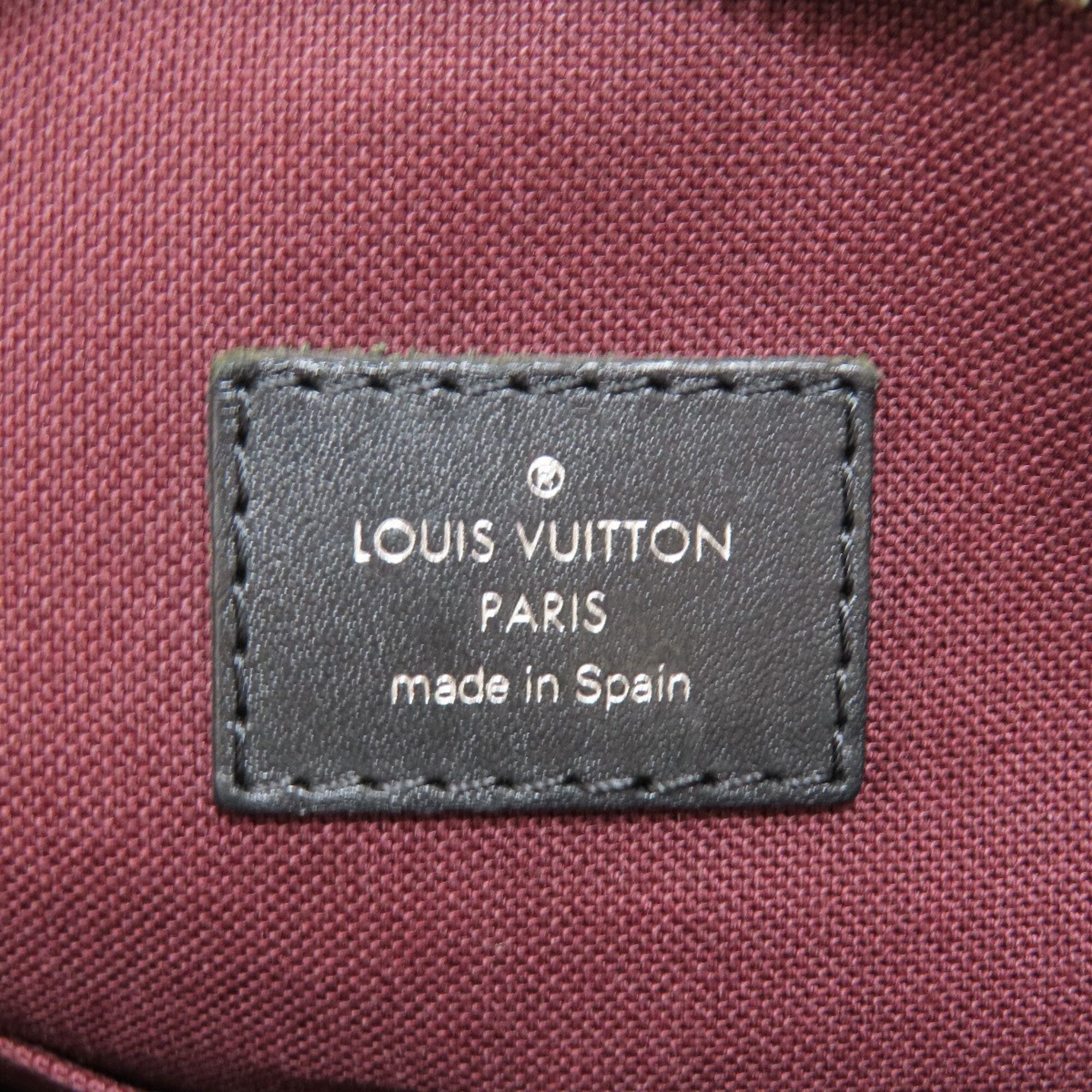 Louis Vuitton Monogram Macassar Black Brown Monogram Briefcase (Pre-Owned)