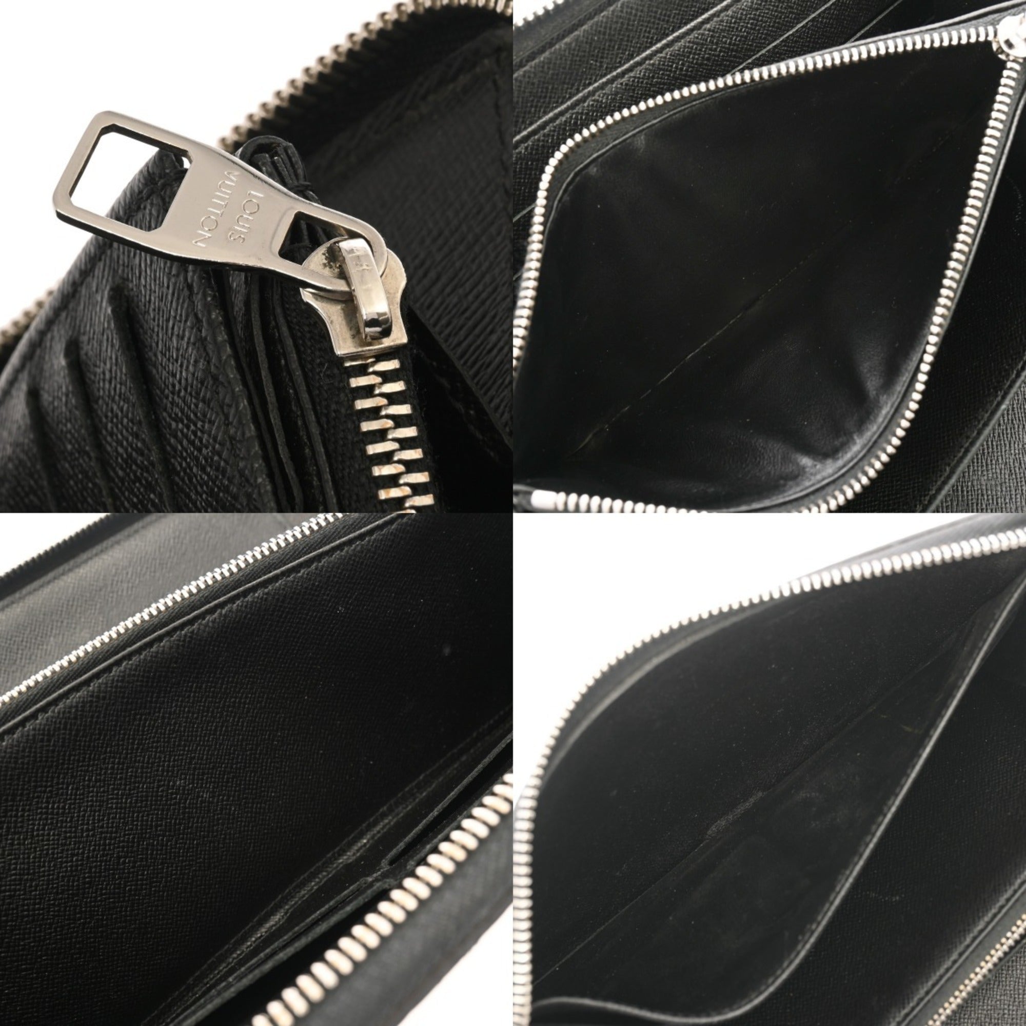 Louis Vuitton Black Gray Damier Graphite Long Wallet (Bi-Fold) (Pre-Owned)