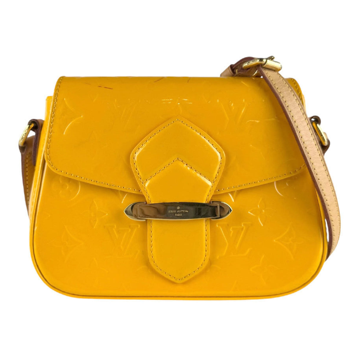Louis Vuitton Jaune Monogram Vernis Shoulder Bag (Pre-Owned)