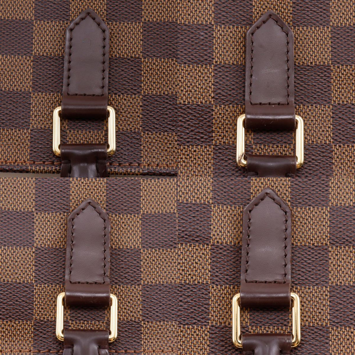 Louis Vuitton Brown Damier Canvas Handbag Tote Bag (Pre-Owned)