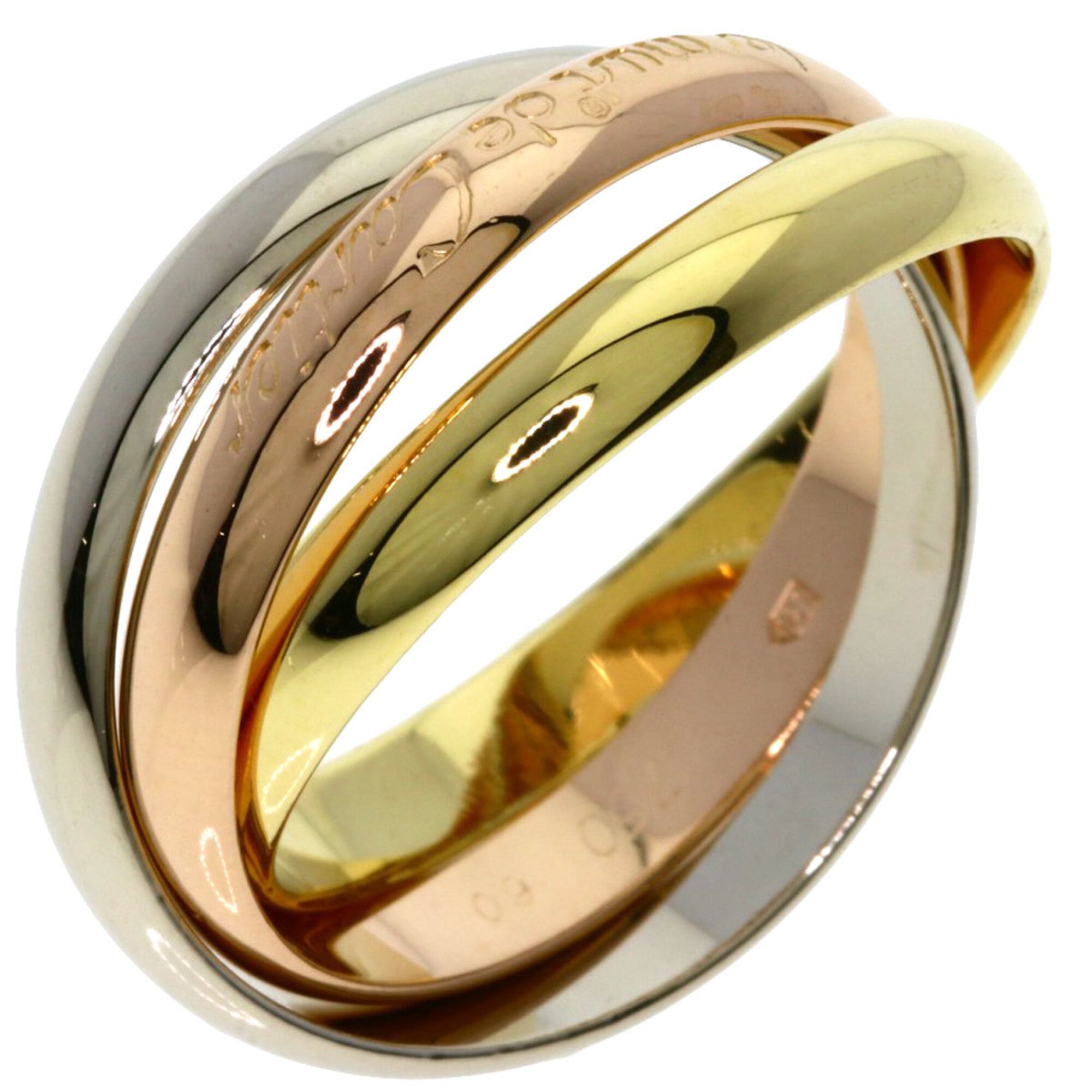 Cartier Trinity Yellow Gold (18K) Pink Gold (18K) White Gold (18K) Band Ring (Pre-Owned)