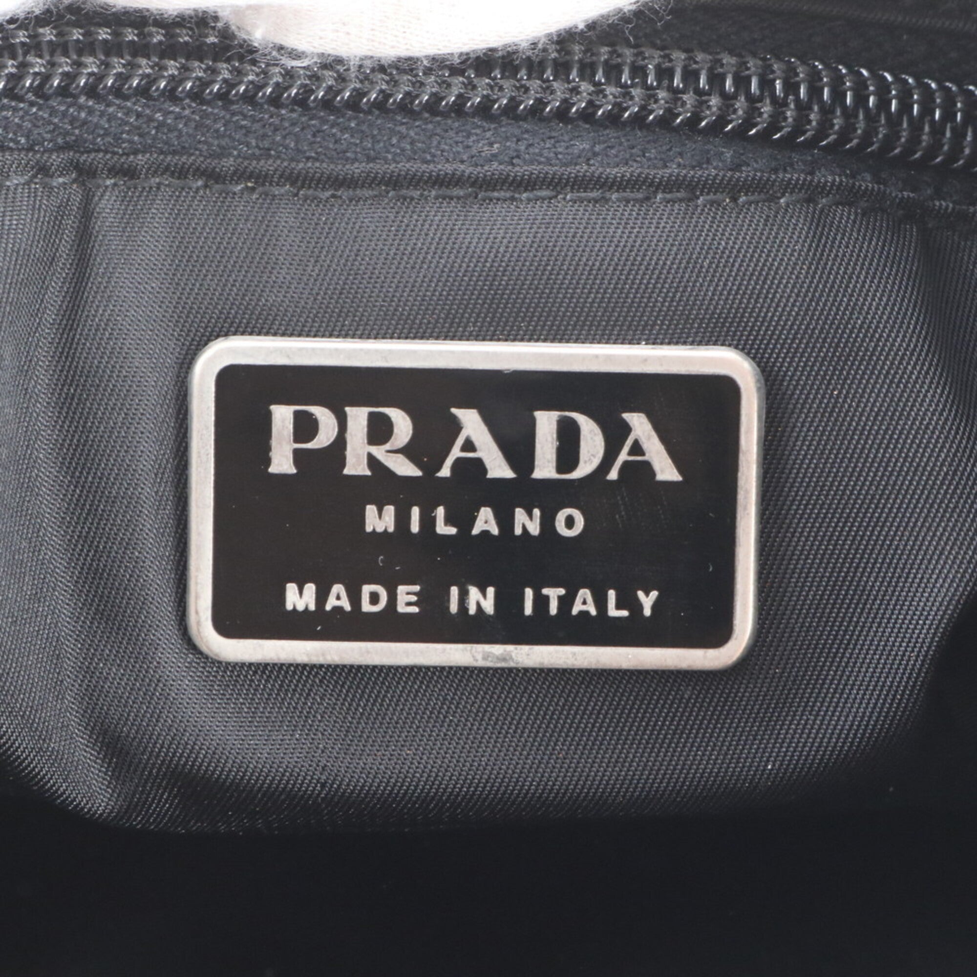 Prada Black Nylon Leather Shoulder Bag (Pre-Owned)