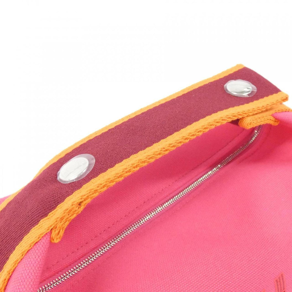 Hermes Silver Canvas Pouch (Pre-Owned)