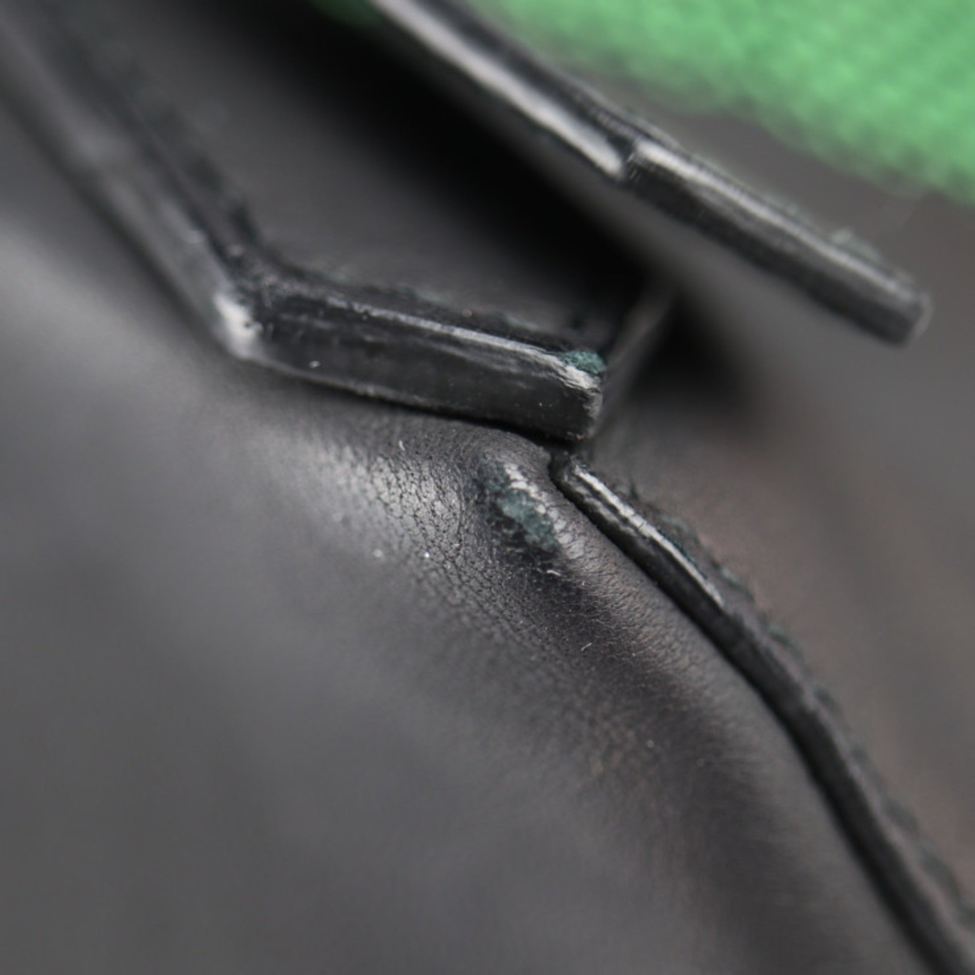 Balenciaga Black Green Nylon Canvas Leather Backpack (Pre-Owned)