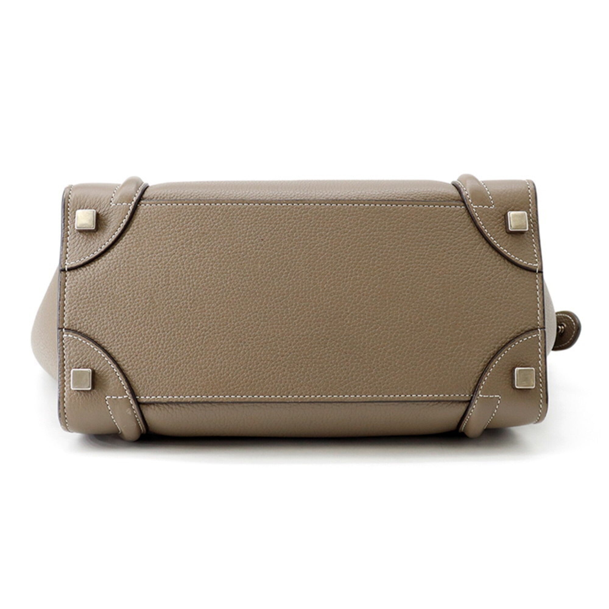 Celine Grayish Leather Handbag (Pre-Owned)