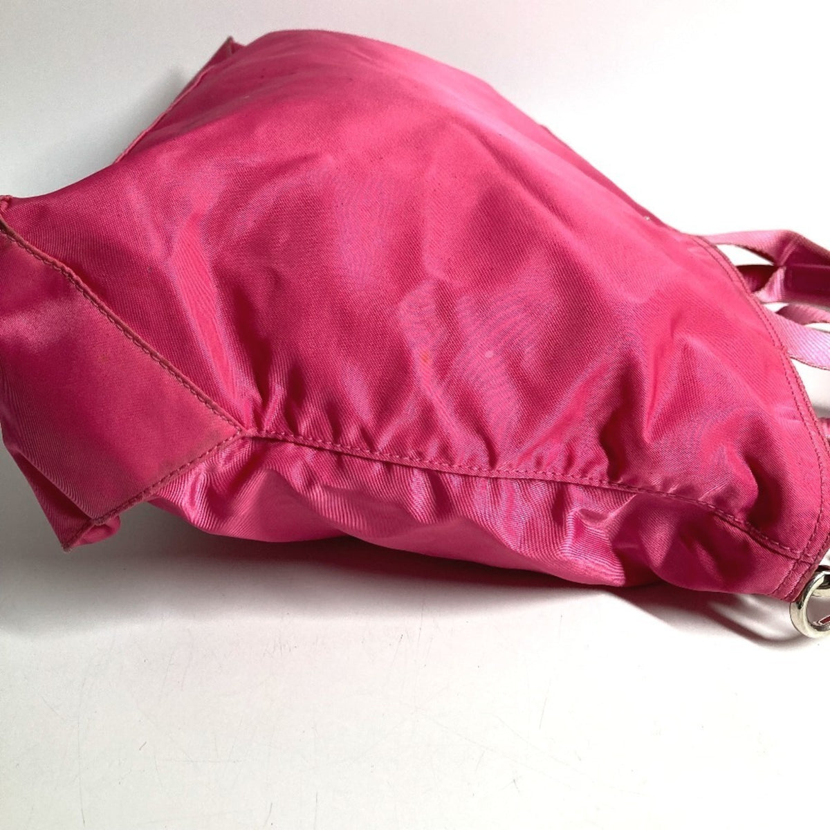 Prada Pink Nylon Handbag Shoulder Bag Tote Bag (Pre-Owned)