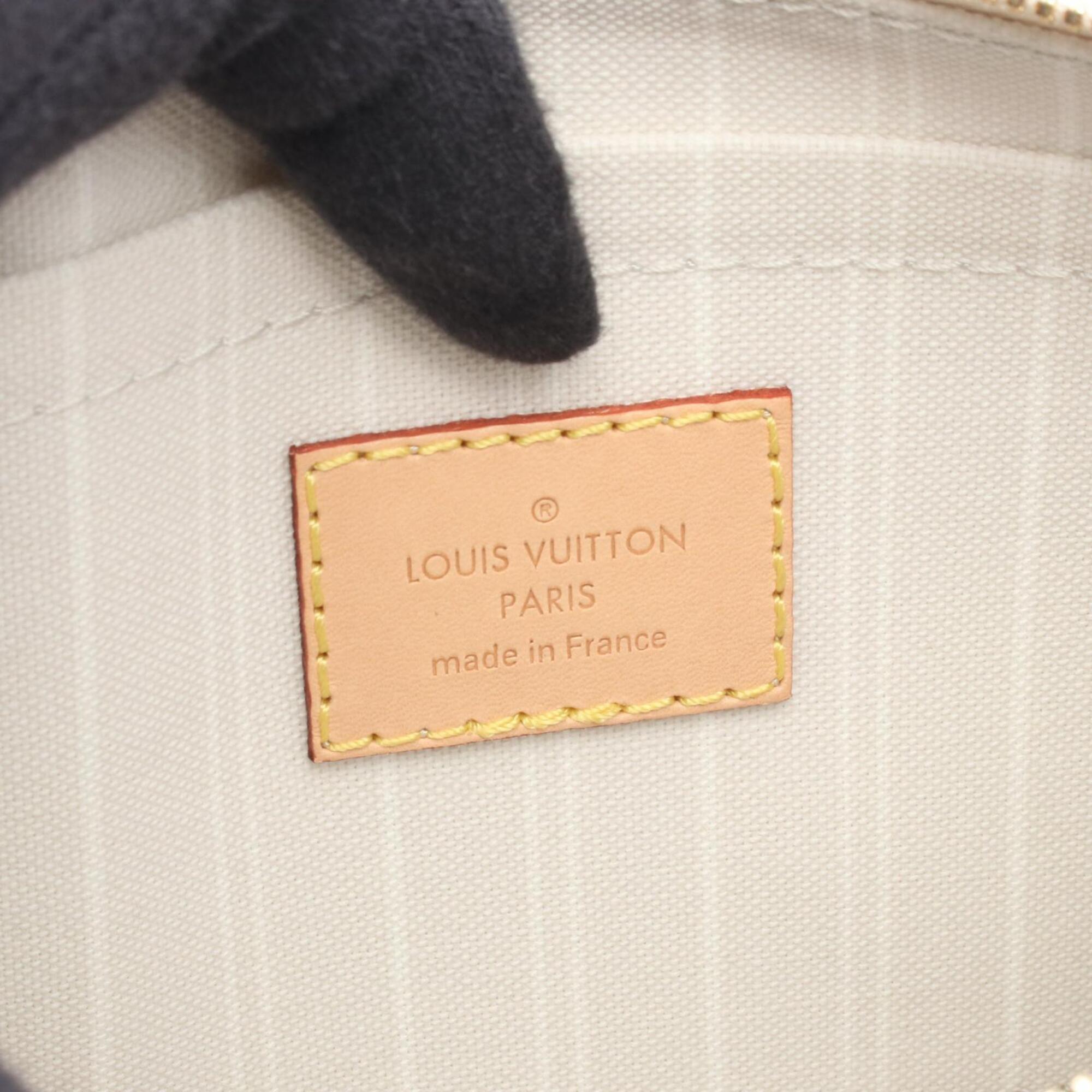Louis Vuitton Beige Beige Pink Pink White Coated Canvas Pvc Leather Handbag Shoulder Bag (Pre-Owned)