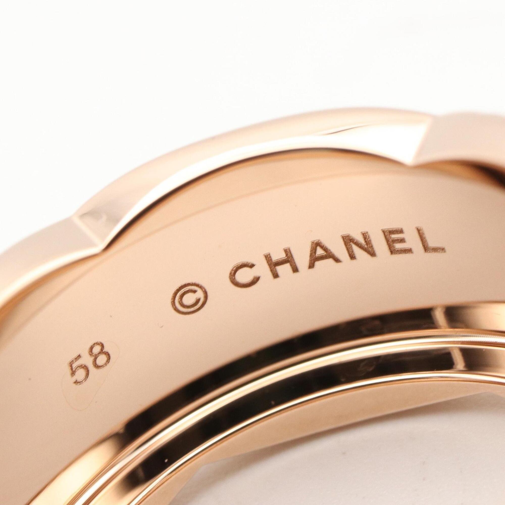 Chanel Pink Gold Pink Gold (18K) Band Ring (Pre-Owned)