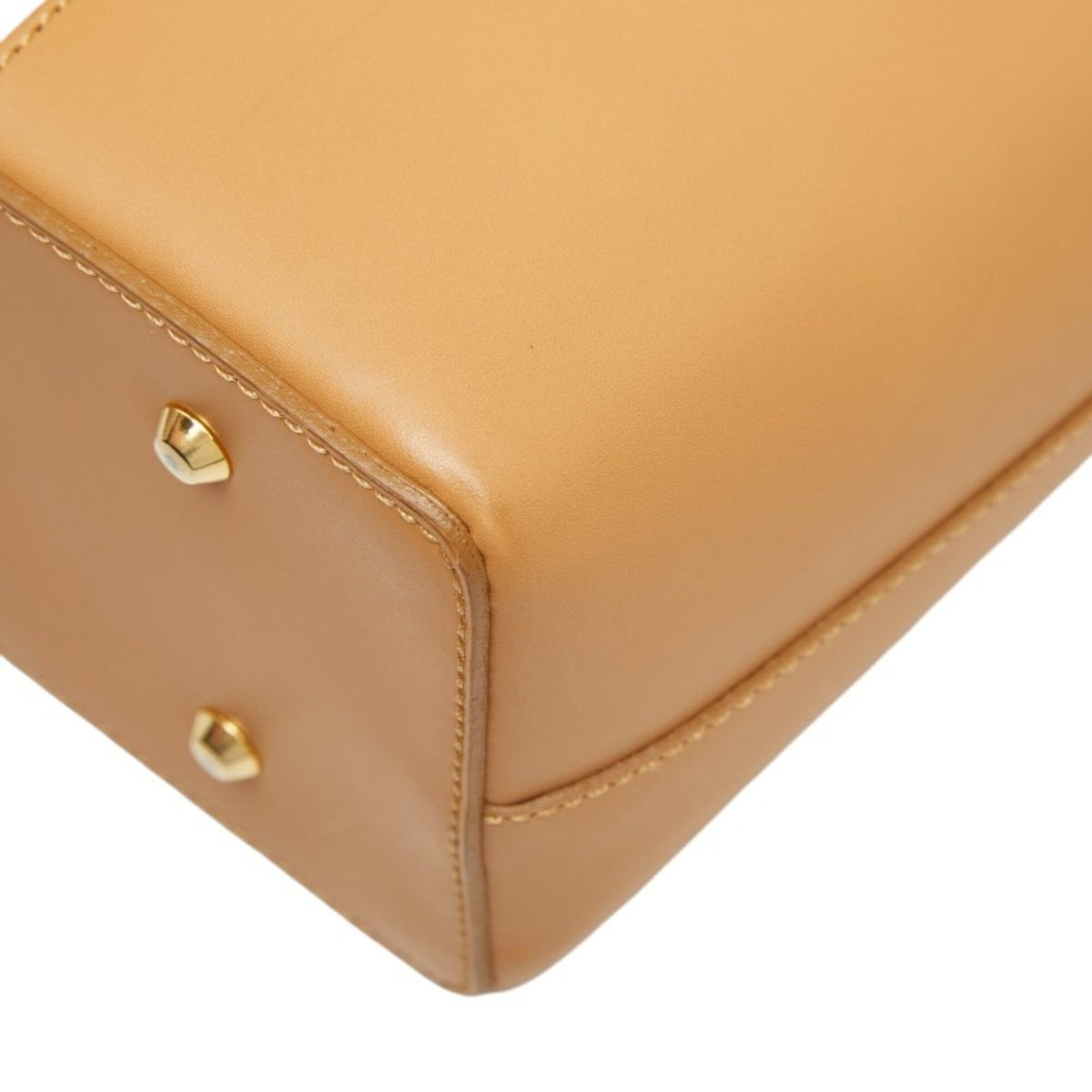 Burberry Beige Leather Handbag Tote Bag (Pre-Owned)