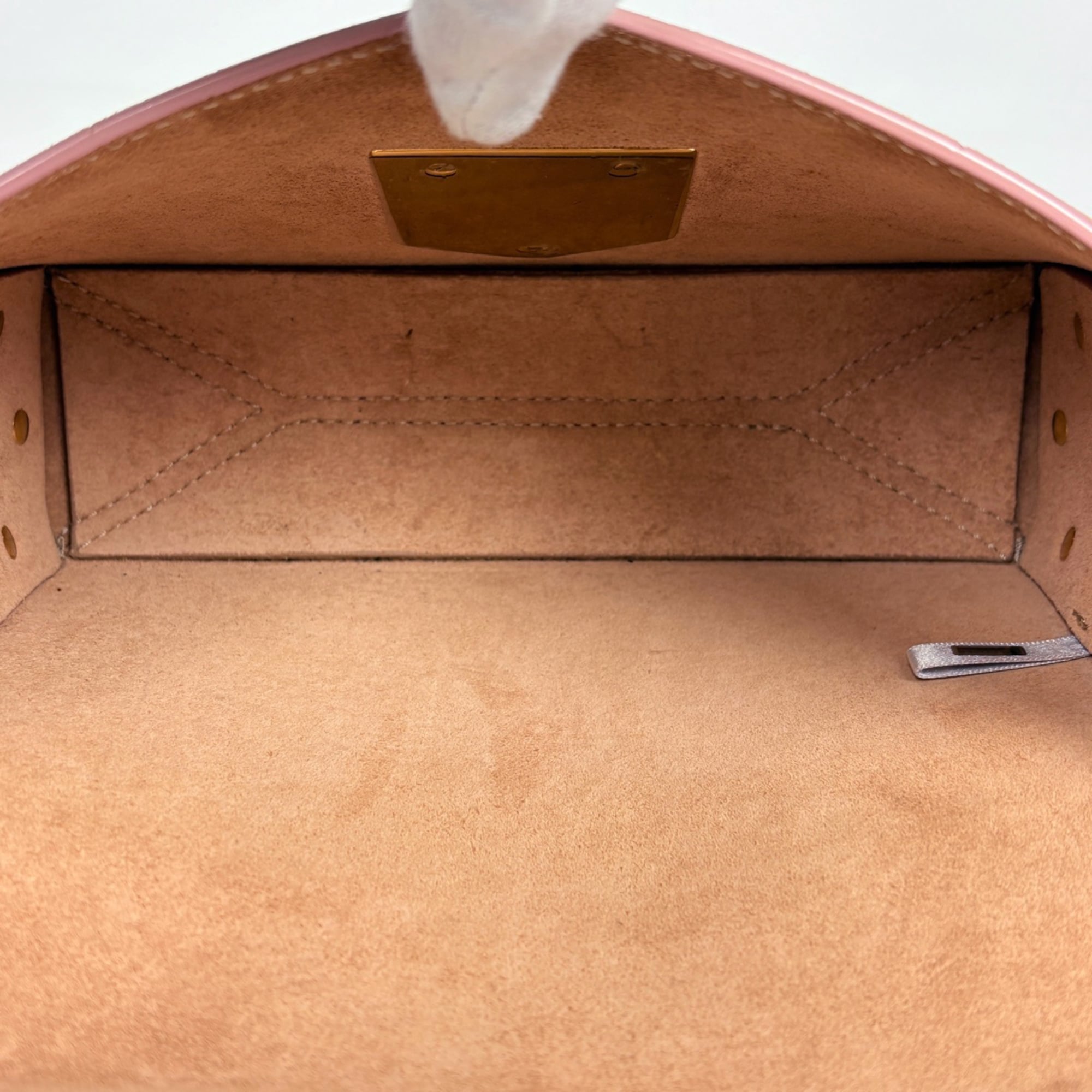 Jimmy Choo Pink Beige Leather Shoulder Bag (Pre-Owned)