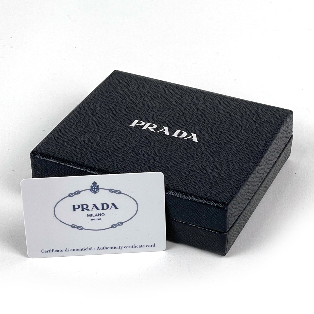Prada Green Saffiano Triangle Leather Wallet (Bi-Fold) (Pre-Owned)