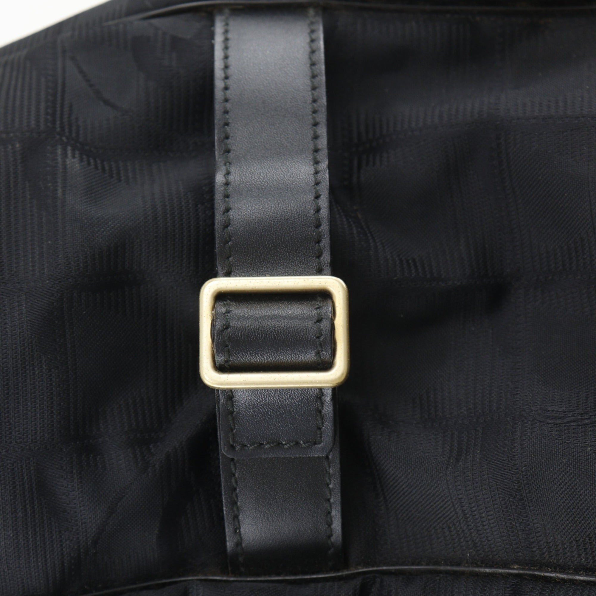 Chanel Black Nylon Canvas Tote Bag (Pre-Owned)