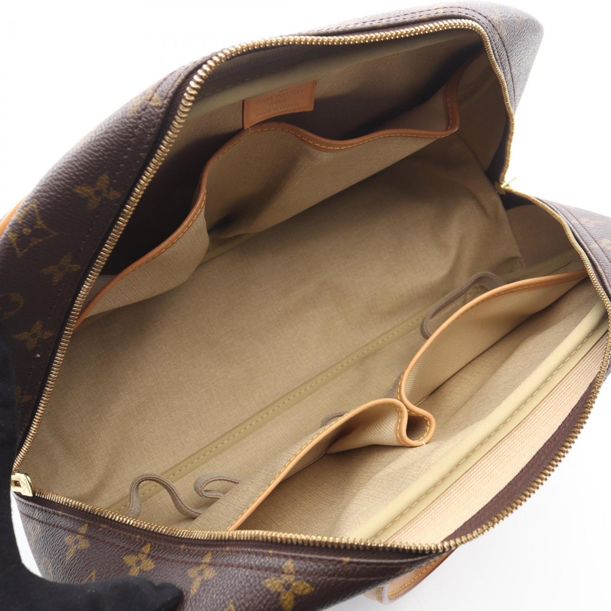 Louis Vuitton Brown Monogram Coated Canvas Leather Handbag (Pre-Owned)