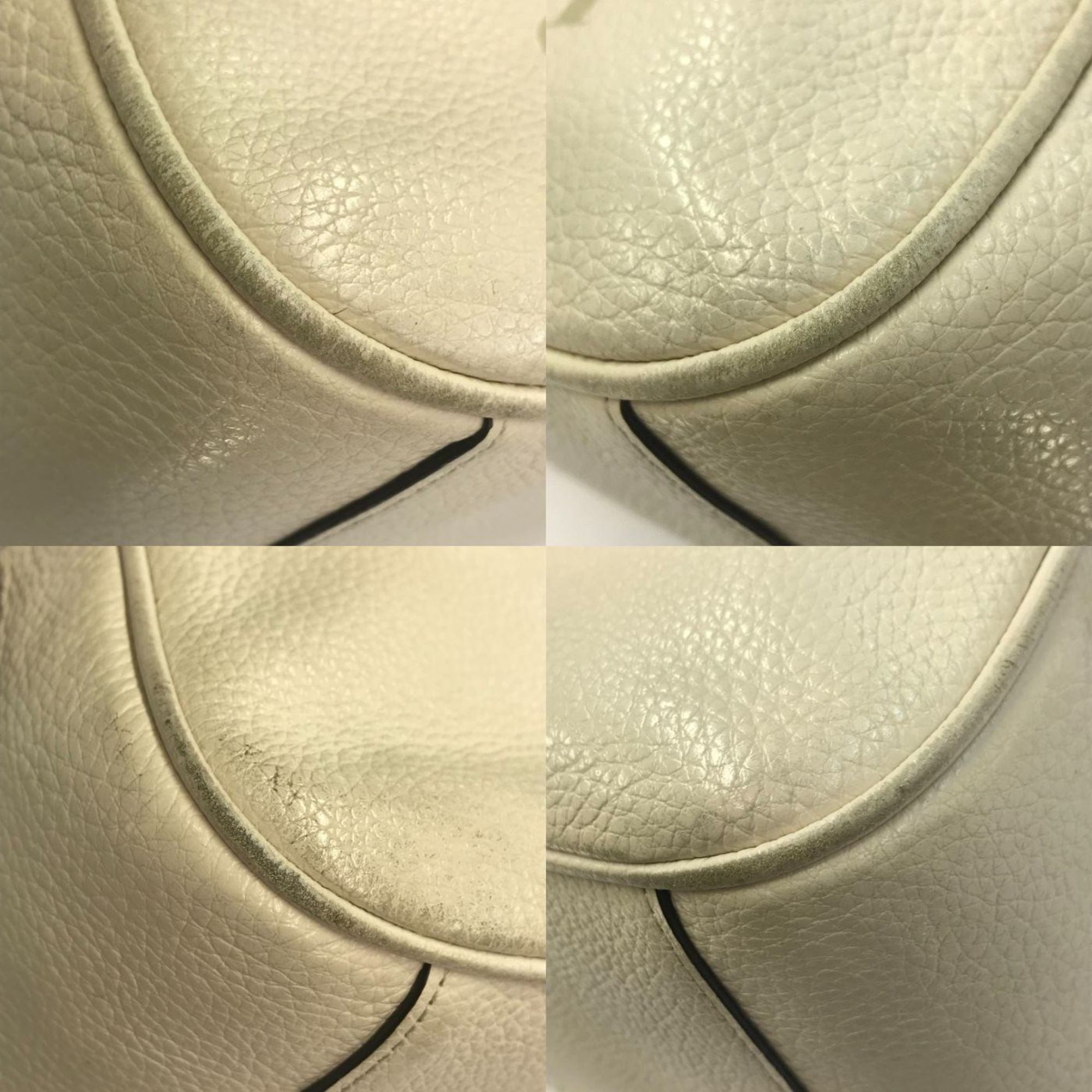 Coach Ivory Leather Shoulder Bag (Pre-Owned)