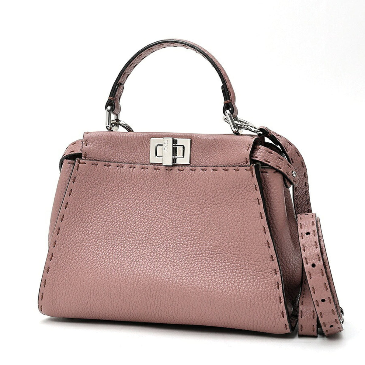 Fendi Peekaboo Leather Shoulder Bag (Pre-Owned)