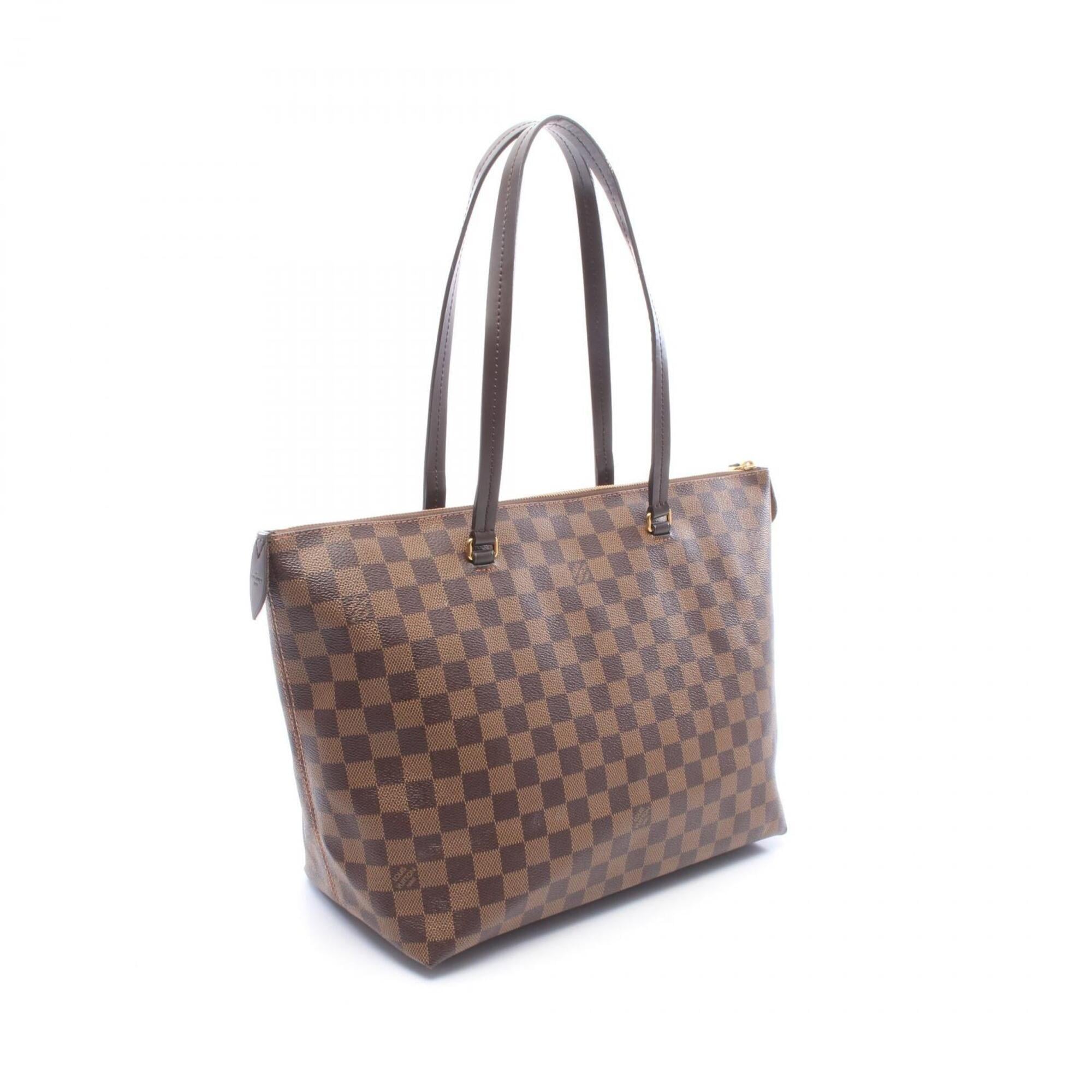 Louis Vuitton Damier Brown Ebene Coated Canvas Handbag Tote Bag (Pre-Owned)