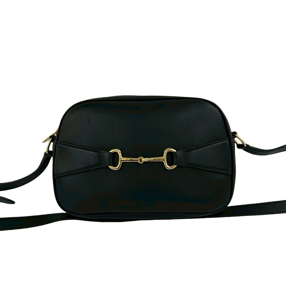 Celine Black Leather Pochette Shoulder Bag (Pre-Owned)