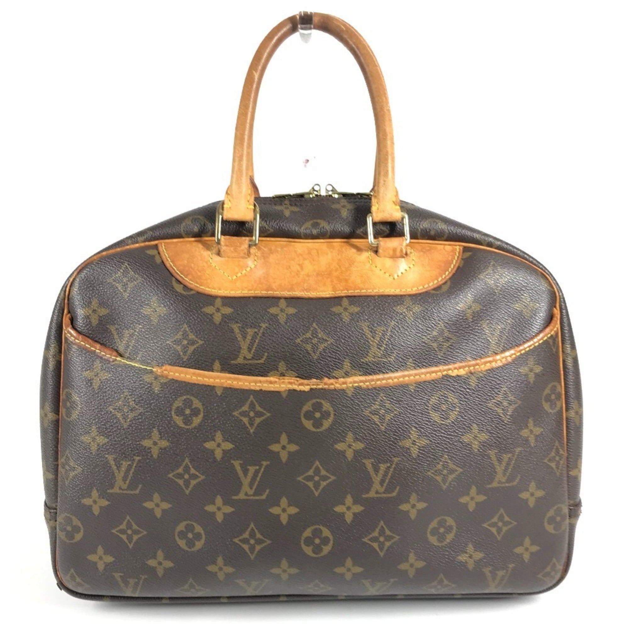 Louis Vuitton Brown Monogram Canvas Boston Bag Handbag Tote Bag (Pre-Owned)