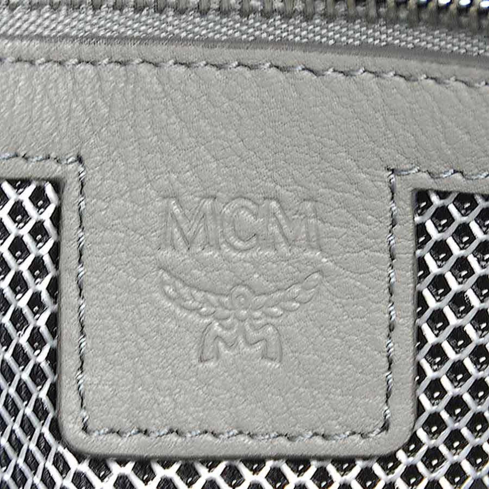 Mcm Blue Silver Pvc Shoulder Bag (Pre-Owned)