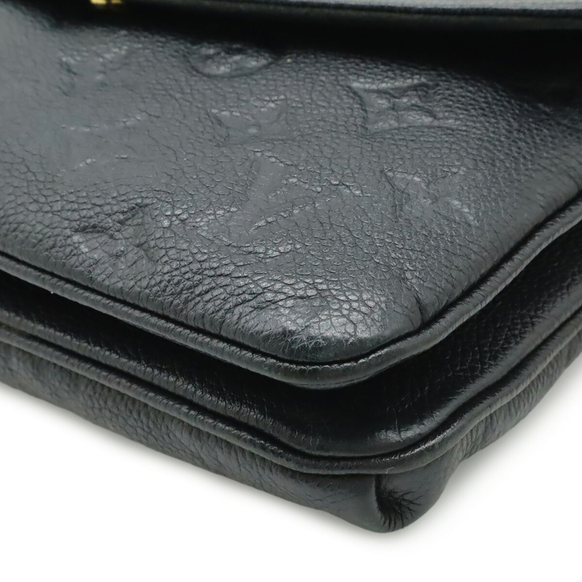 Louis Vuitton Monogram Empreinte Black Noir Monogram Empreinte Shoulder Bag (Pre-Owned)